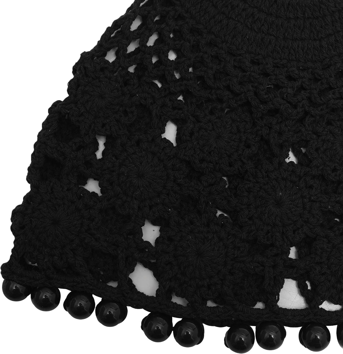 ZLYC Gorro de calabaza de crochet de algodón para mujer hecho a man...
