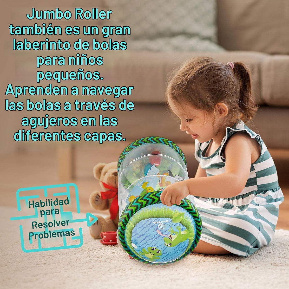 Splashin'kids Juguetes para bebés para principiantes gatear a l...