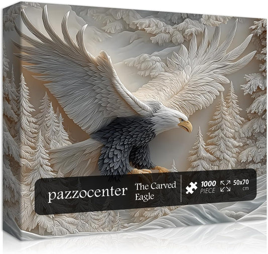 Rompecabezas de Águila Tallada de 1000 Piezas, Rompecabezas de Maje...
