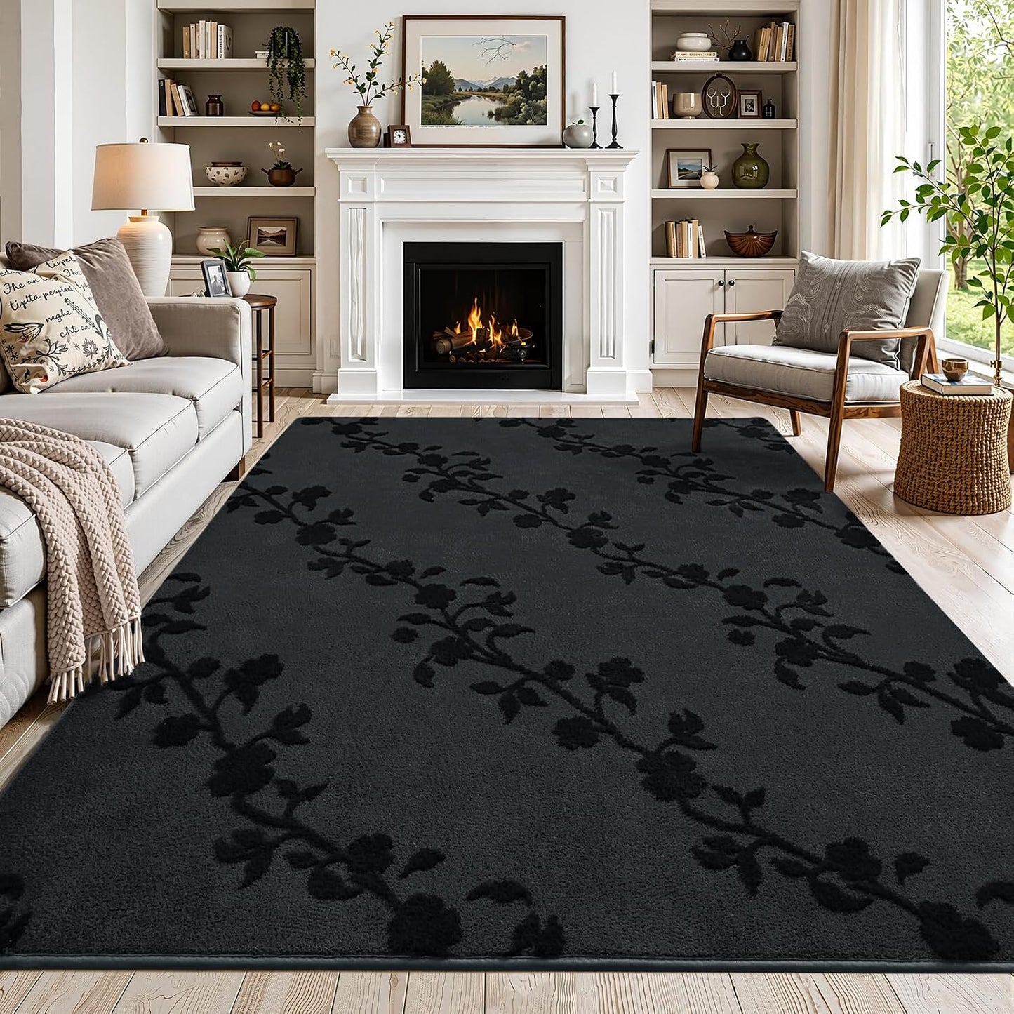 Fosirug Alfombras de área de 5 x 7 para dormitorio, sala de estar,...
