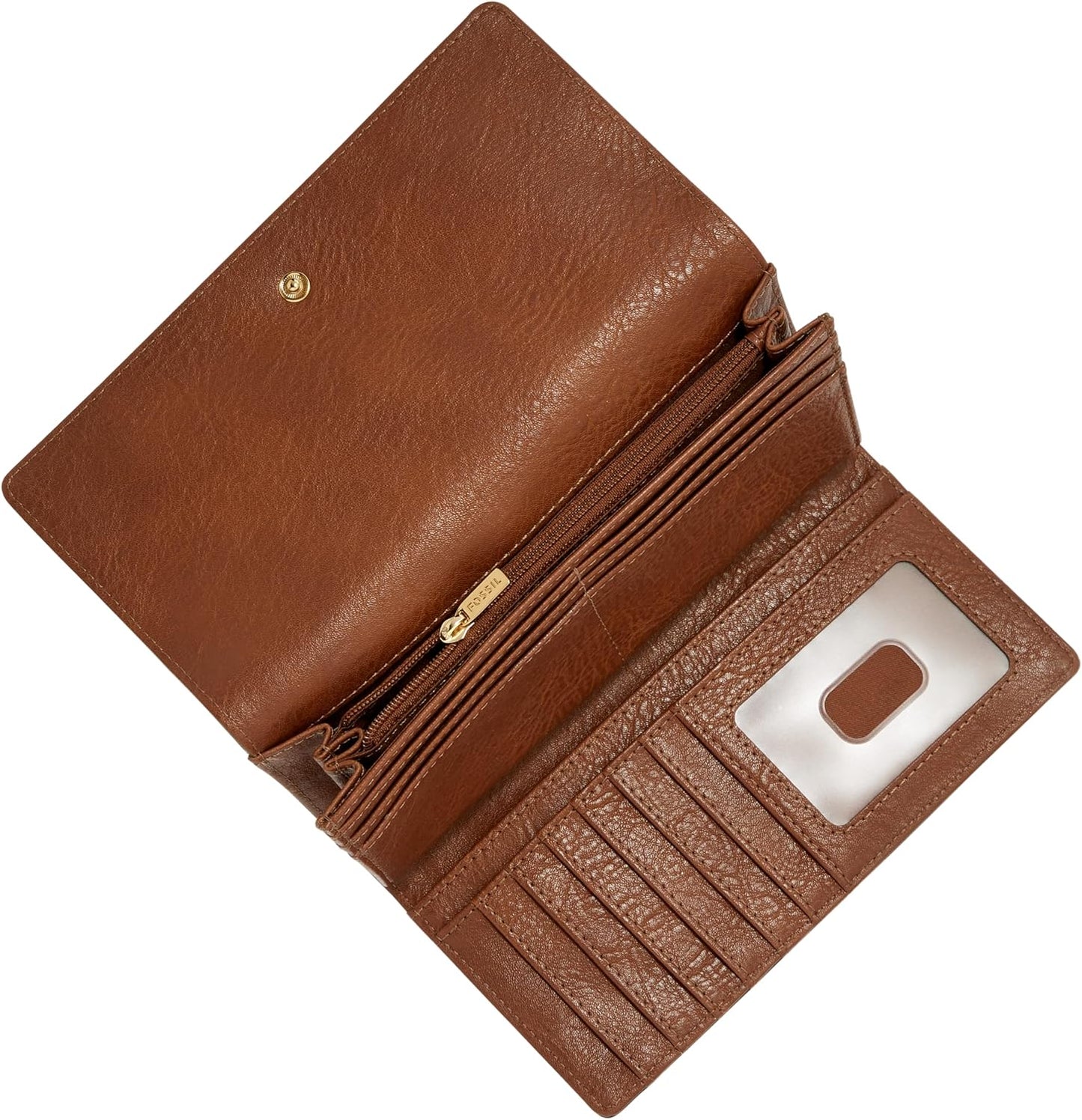 Fossil Cartera Logan de piel con bloqueo RFID para mujer