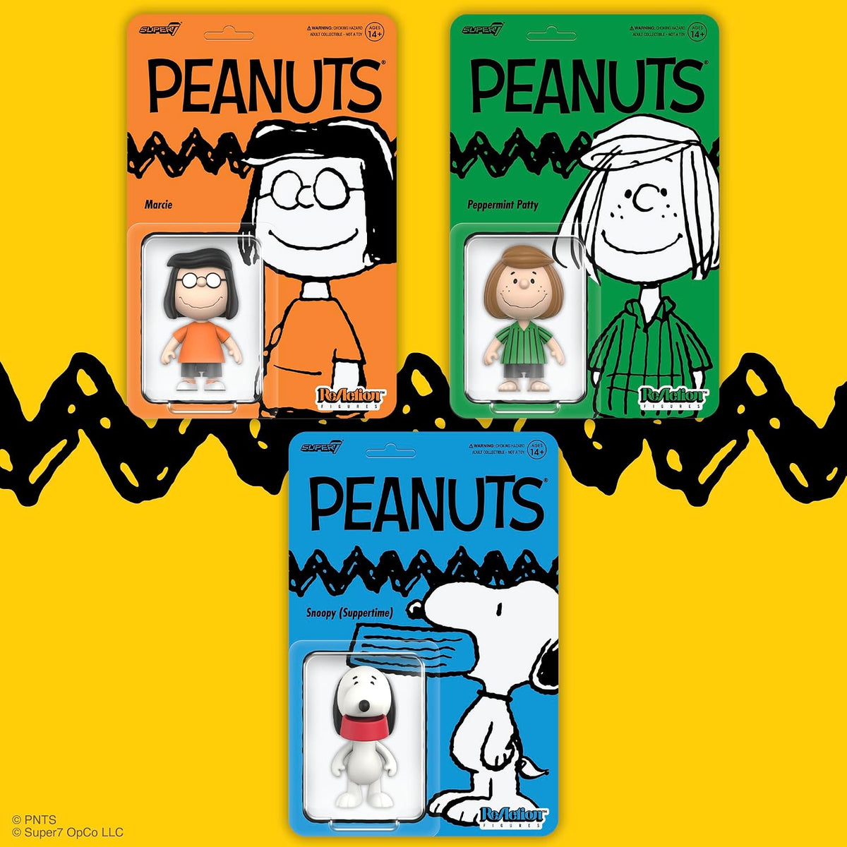 Super7 Figura de reacción Peanuts Snoopy (Suppertime) - Figura de a...