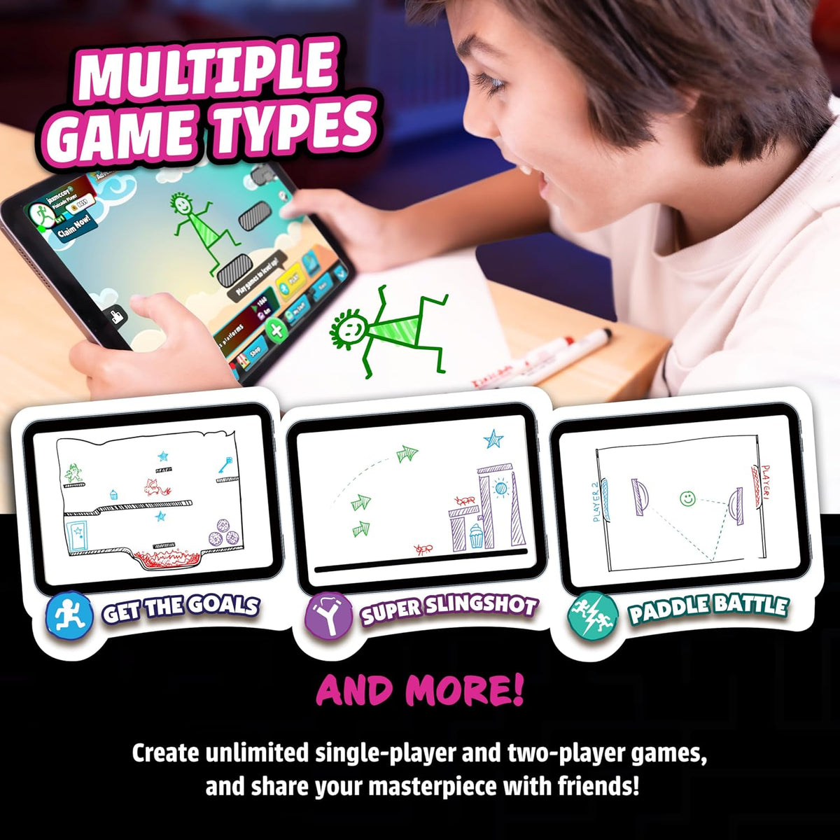Abacus Brands Pixicade+ | ¡Convierte dibujos en videojuegos jugable...