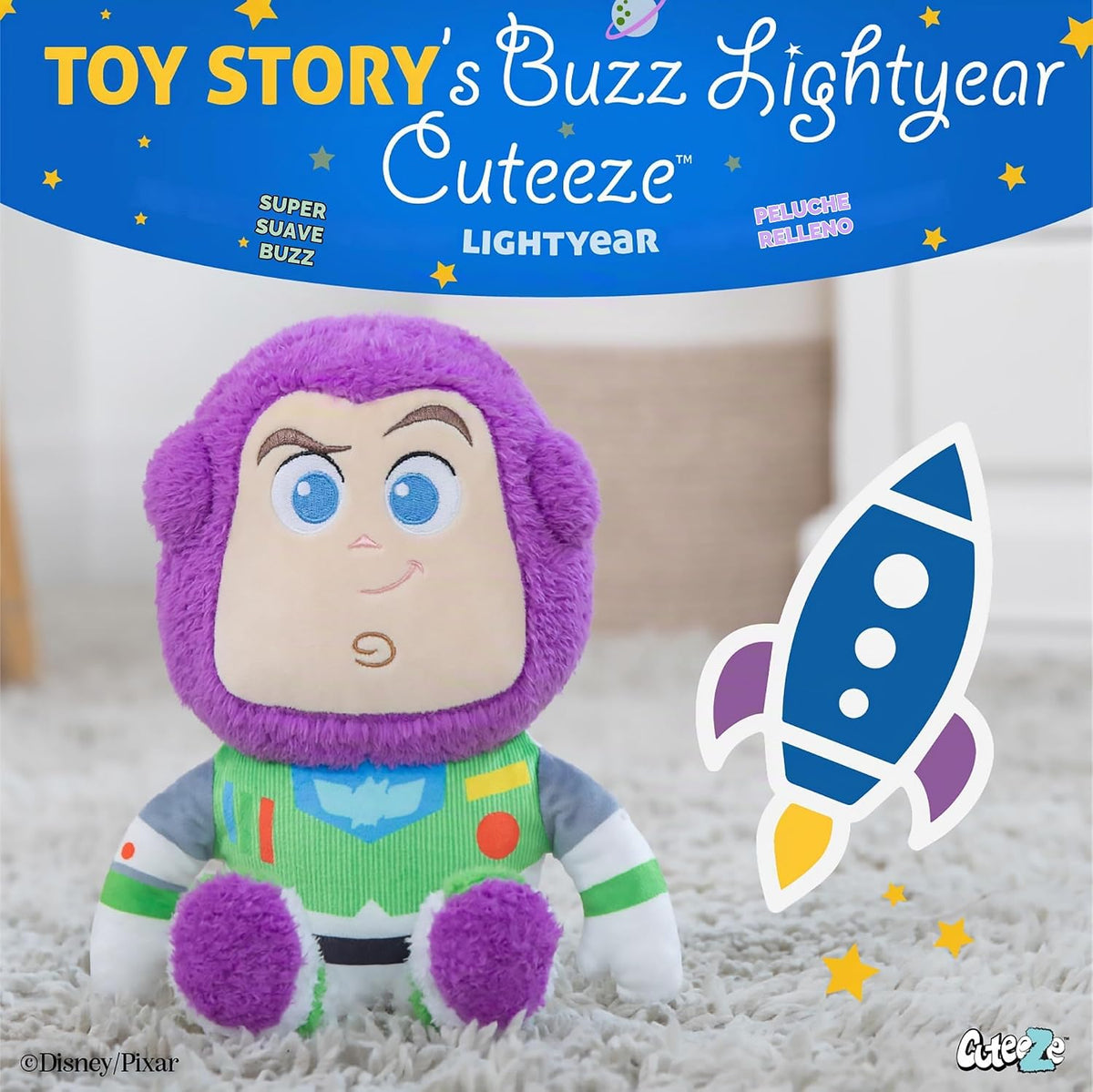 Kids Preferred Disney Pixar Toy Story Buzz Lightyear Toy Cuteeze -...
