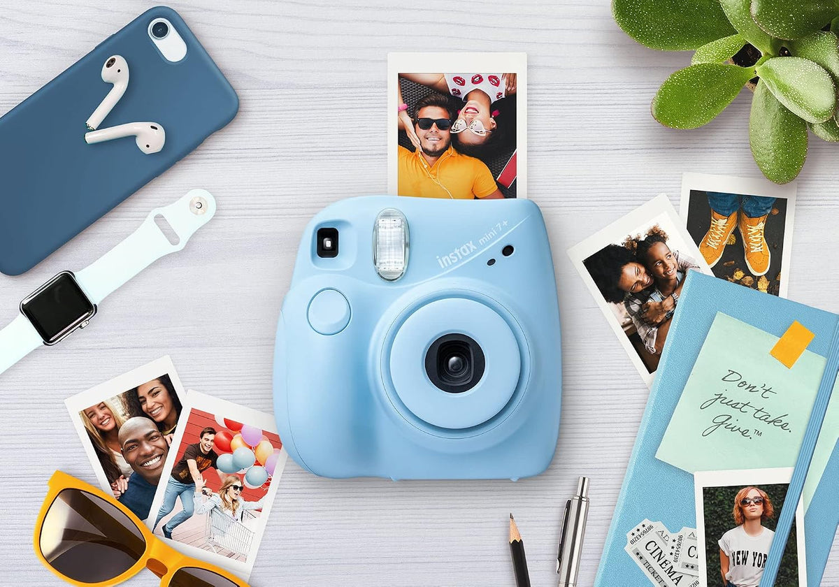 Cámara Fujifilm Instax Mini 7+, fácil de operar, portátil, práctica...