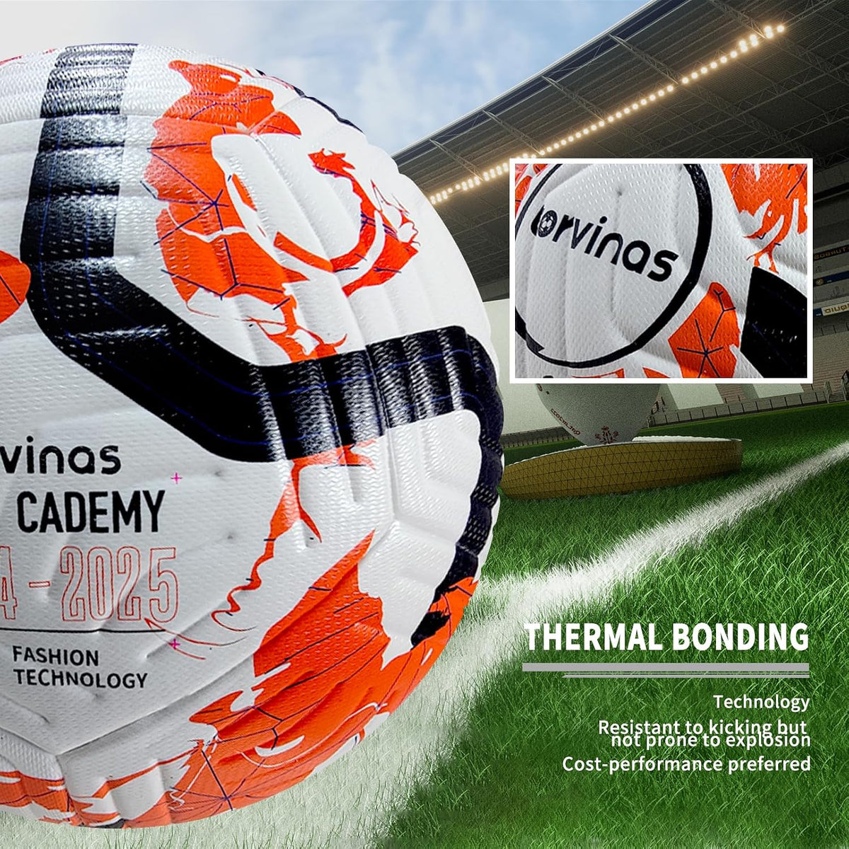 Torvinas Balón de fútbol Tamaño 5,4 \u2013 Piel sintética impermeab...