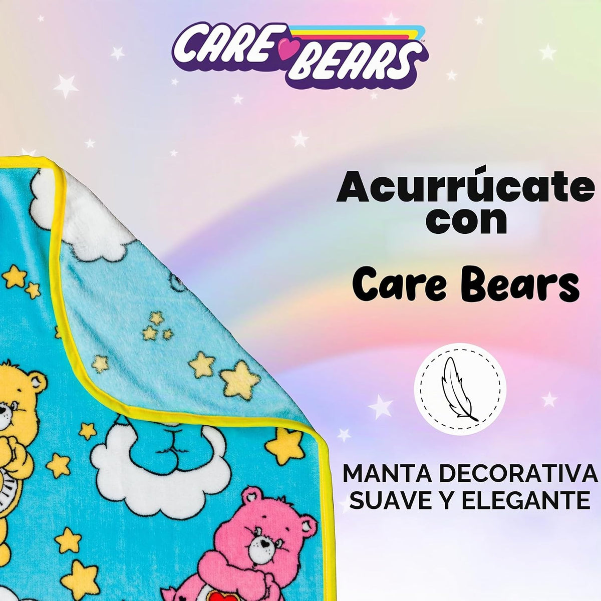 Silver Buffalo Care Bears con Bedtime, Funshine, Share y Love-A-Lot...