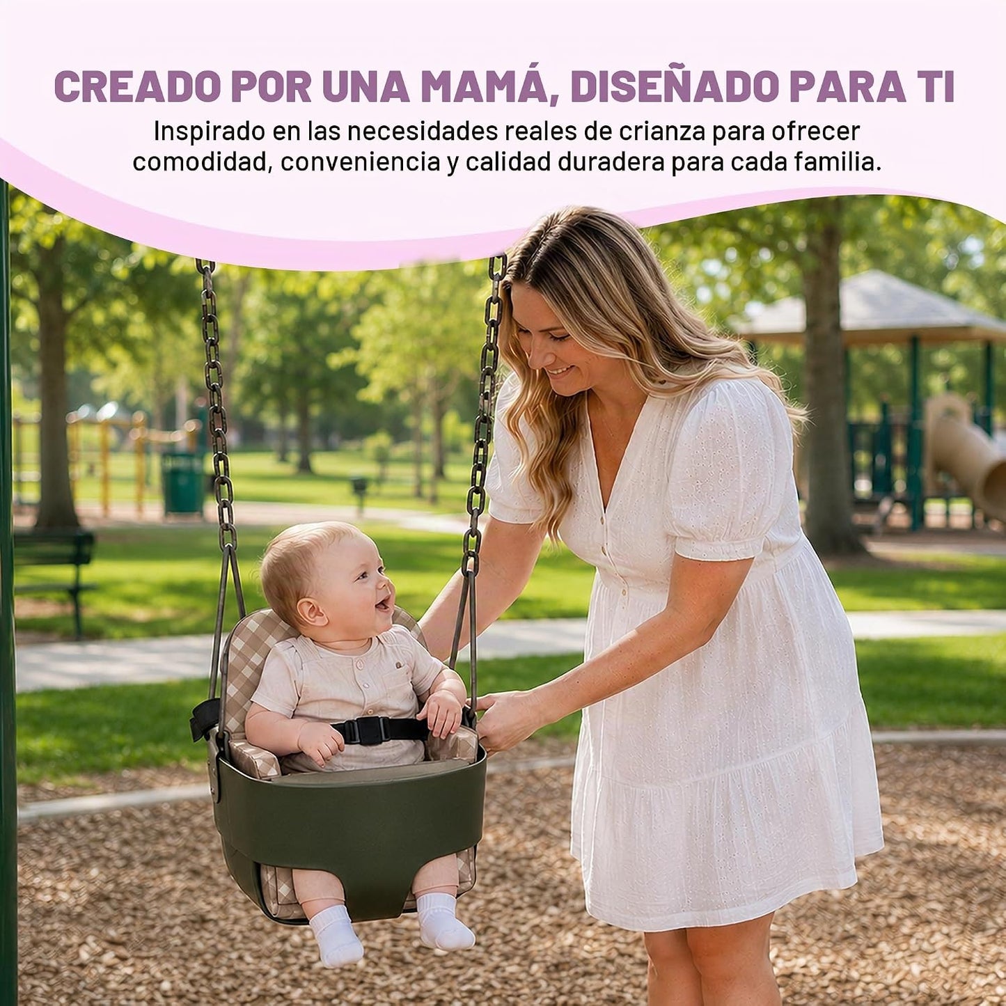 JoSeat Funda de asiento para bebé, beige a cuadros | Protector de a...