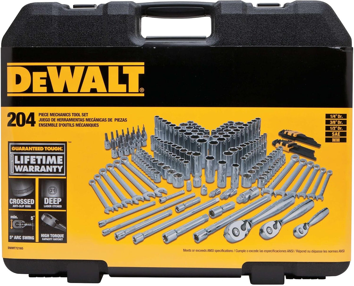DEWALT Kit de herramientas mecánicas y juego de llaves, juego de he...