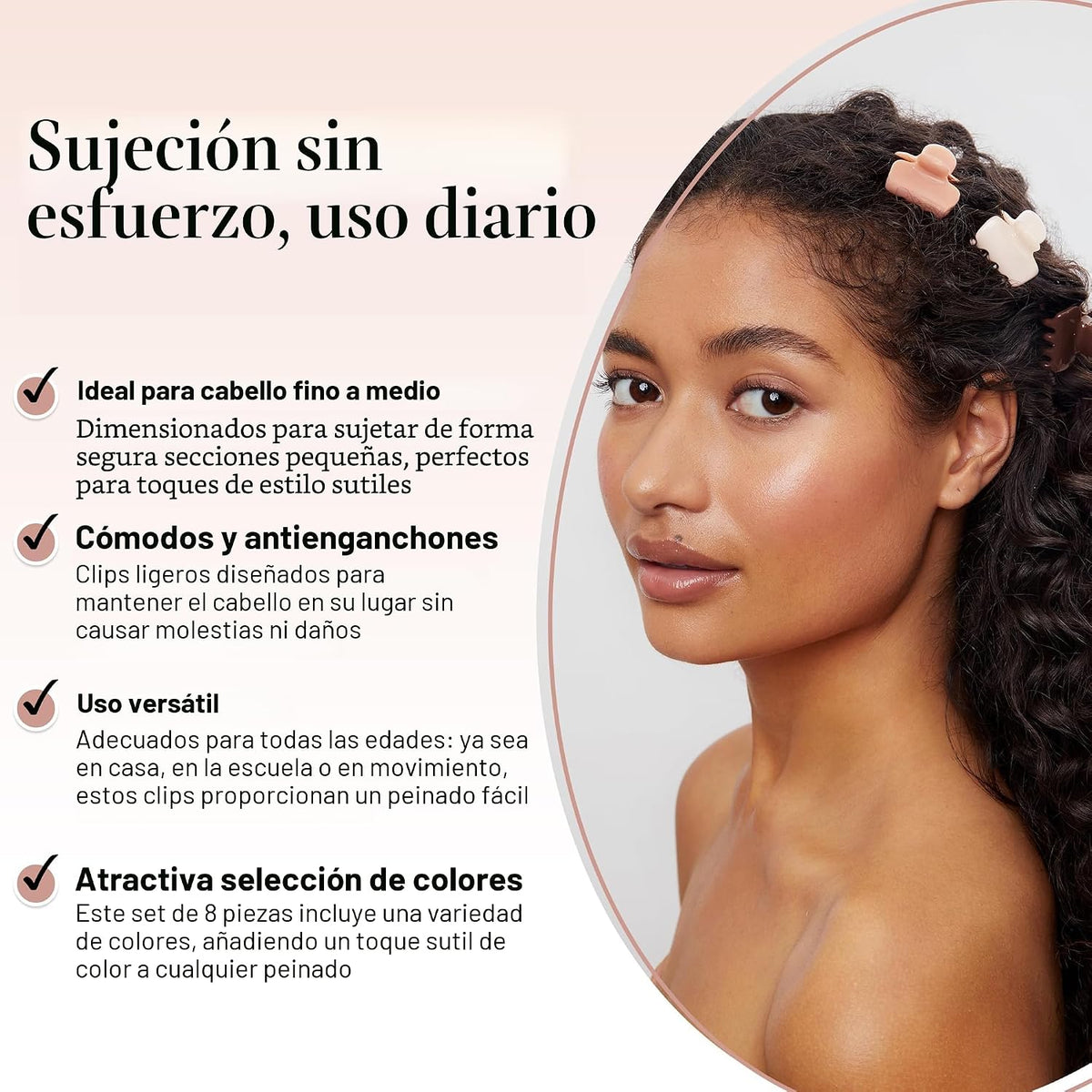 Kitsch Pinzas pequeñas para el cabello para mujeres y niñas \u2013...