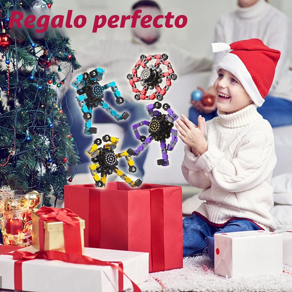 Gokeey Fidget Spinners Transformables 3 Piezas para Niños y Adultos...