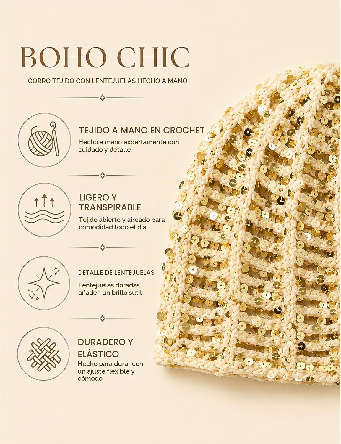 IcthyoStride Sombrero de fiesta para mujer, tocado de lentejuelas,...
