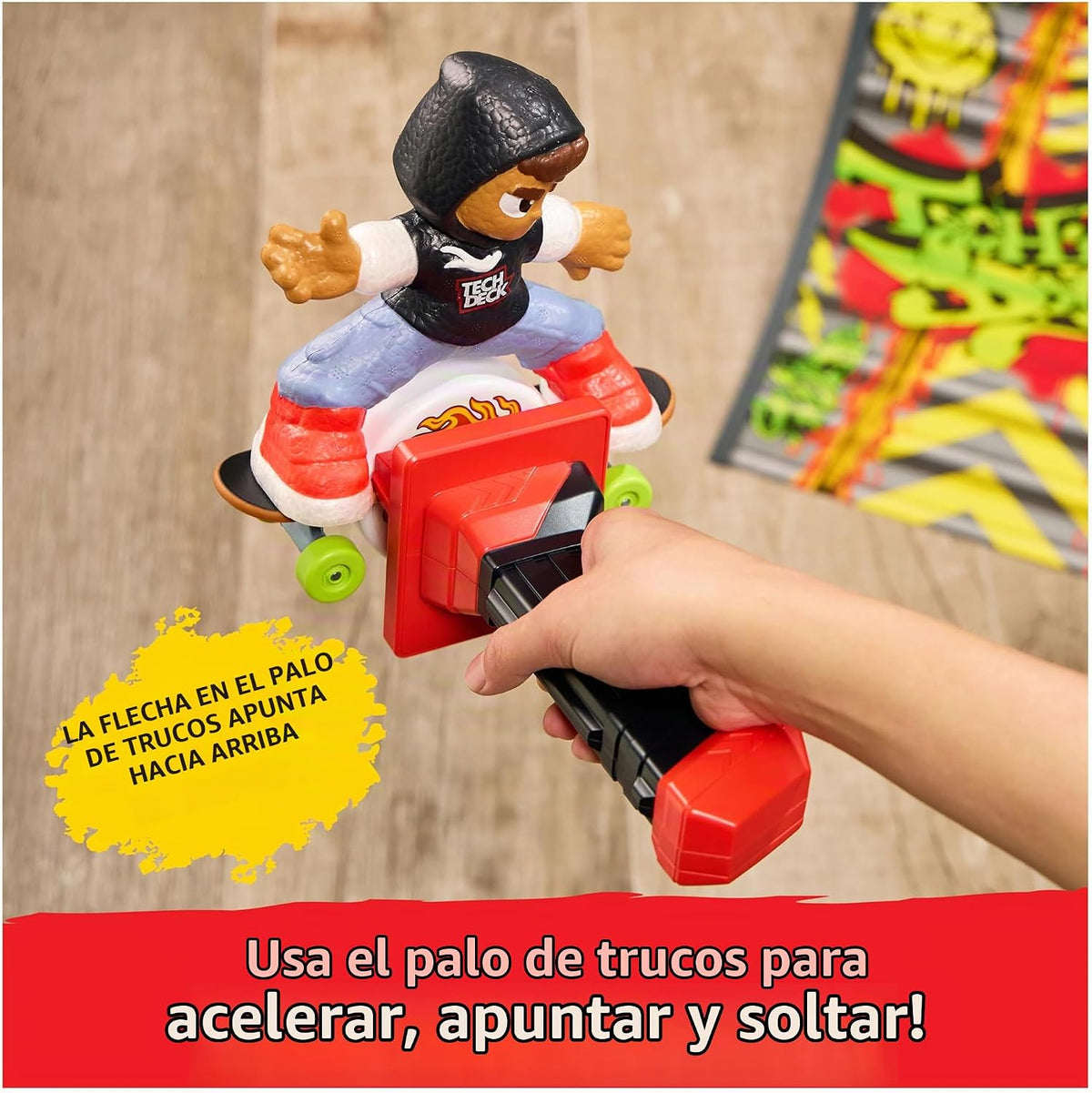 TECH DECK Shred N' Blast - Patineta motorizada para dedos | Per...