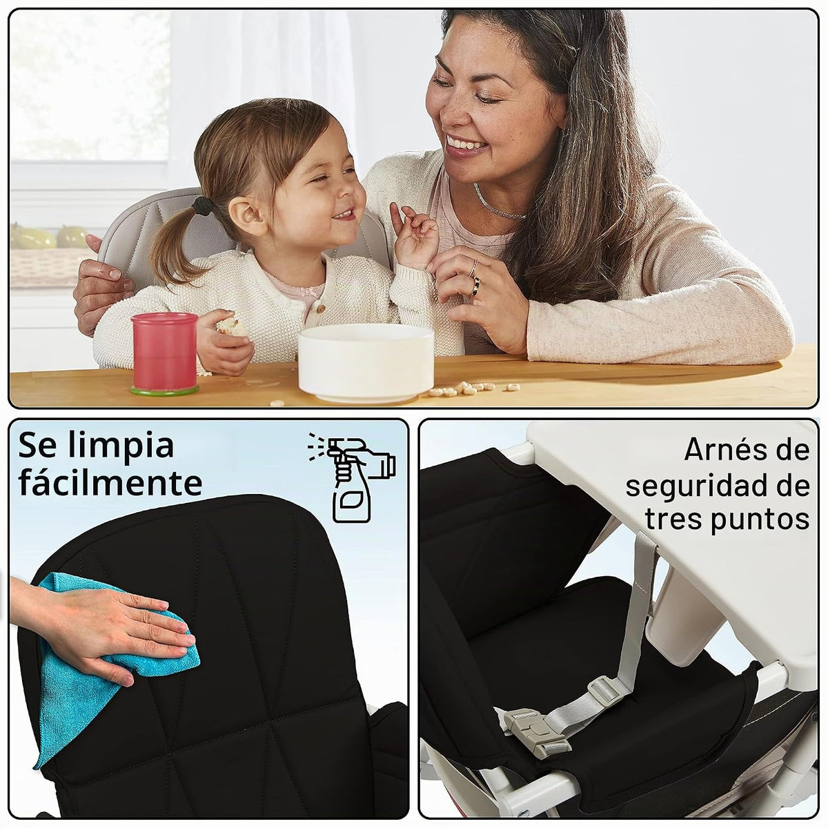 Primo PopUp - Silla alta plegable para bebé de 6 a 36 meses, silla...