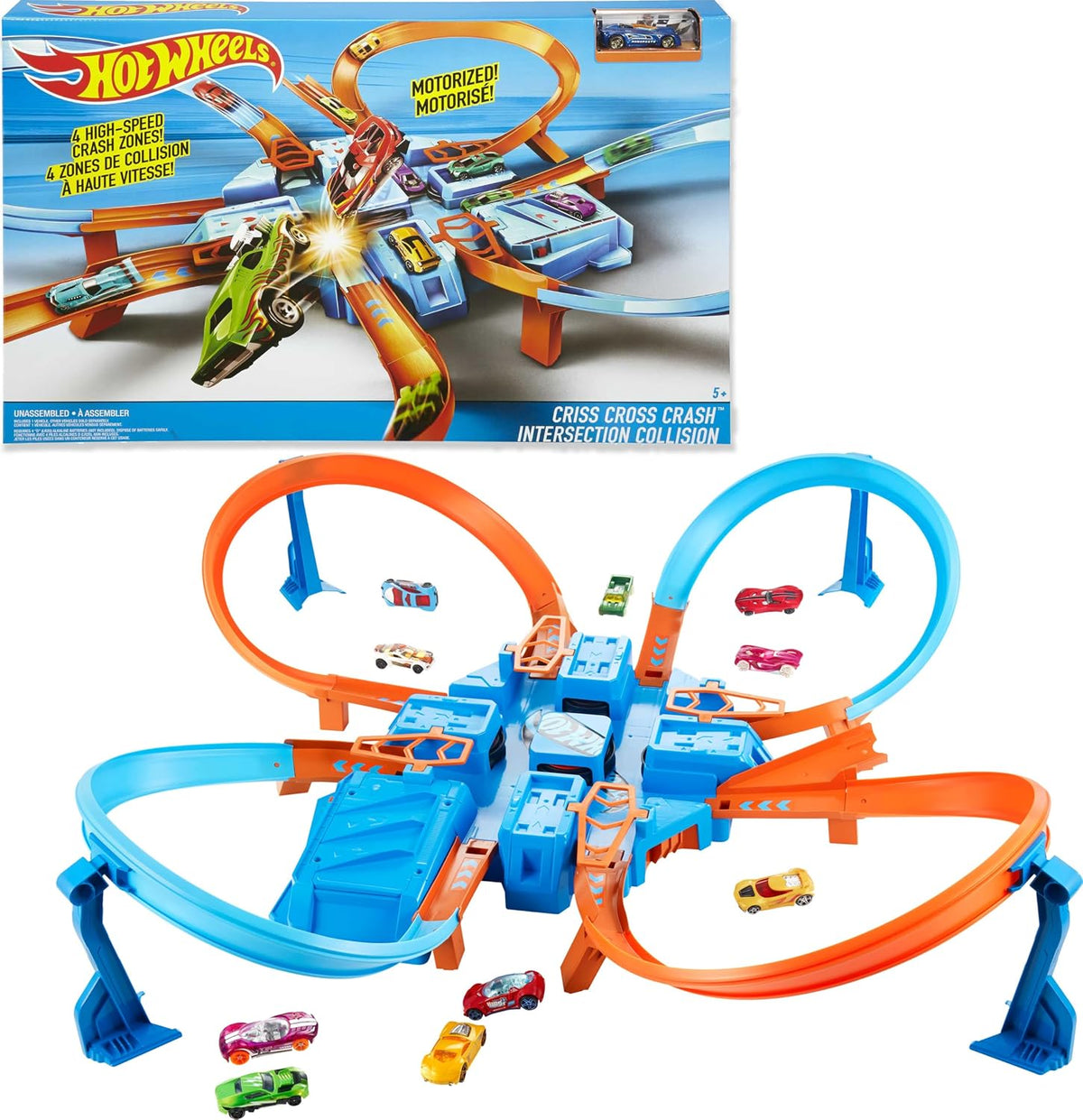 Hot Wheels Set de pista Criss Cross Crash [Exclusivo de Amazon] | J...