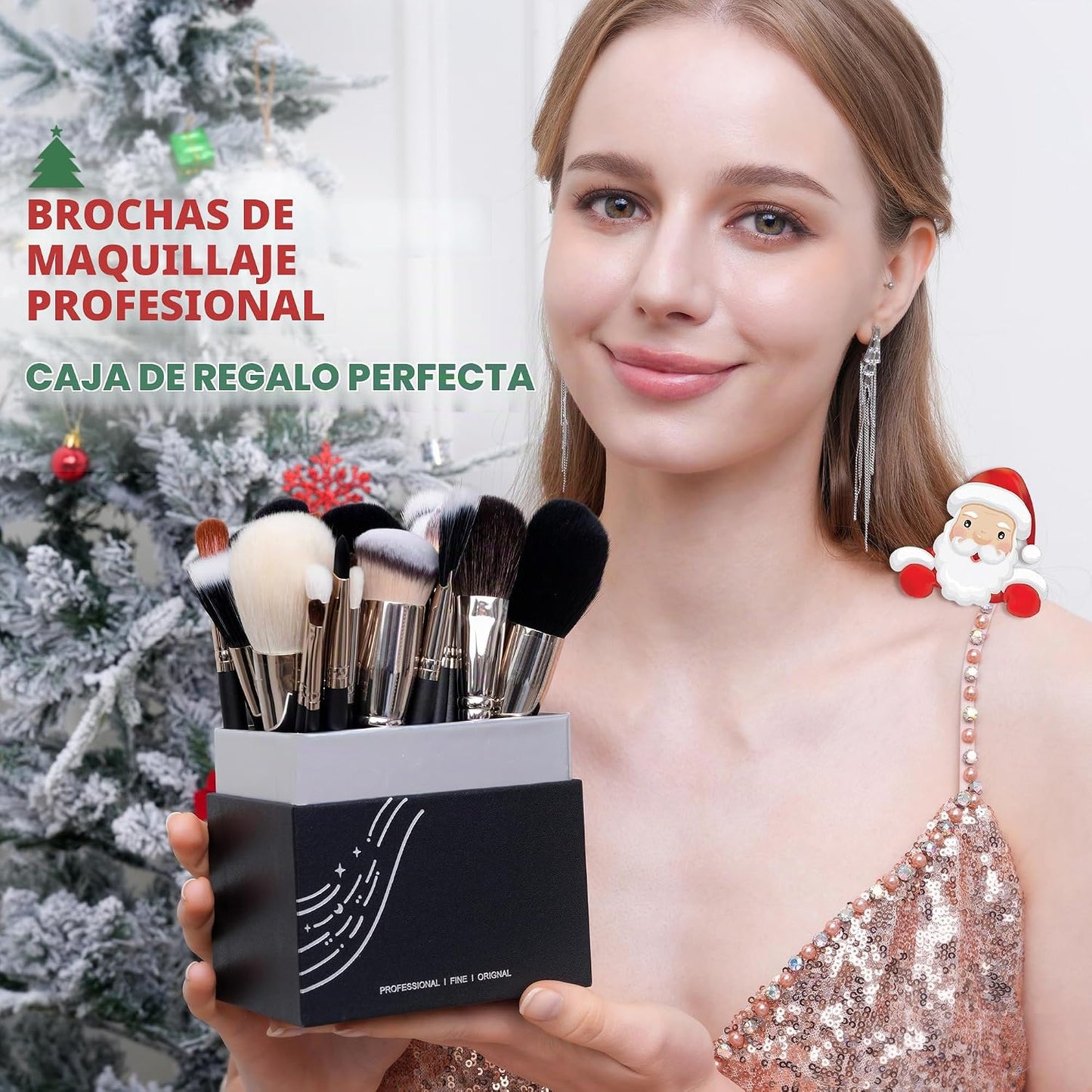 Bueart Design Juego de 42 brochas de maquillaje de grado profesiona...