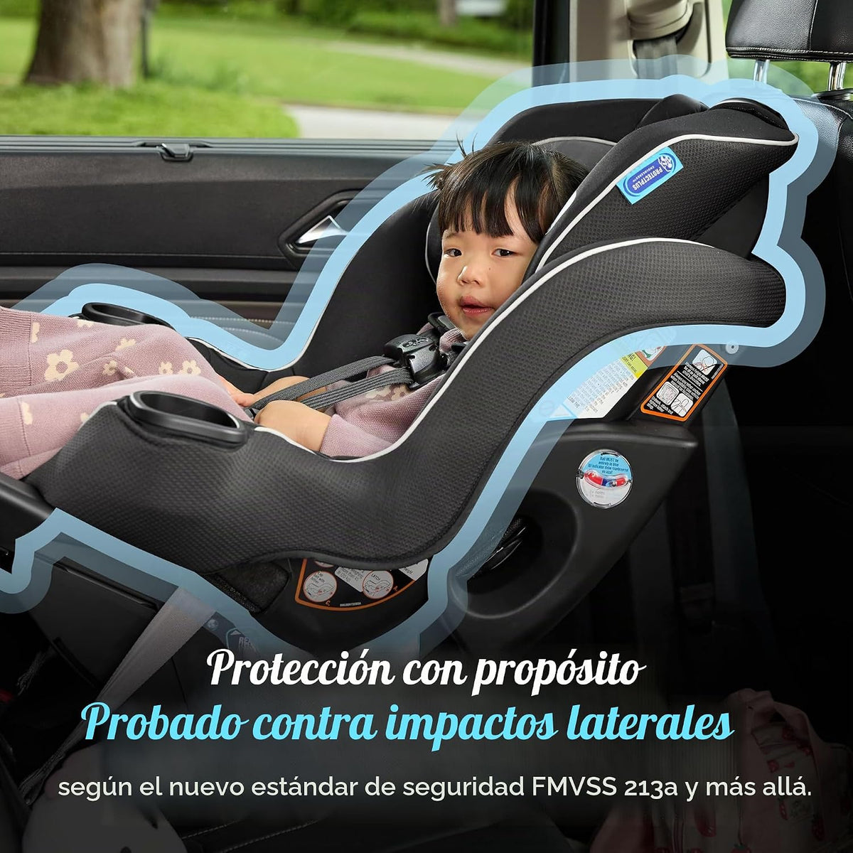 Asiento de auto convertible Graco Extend2Fit para bebé, orientación...