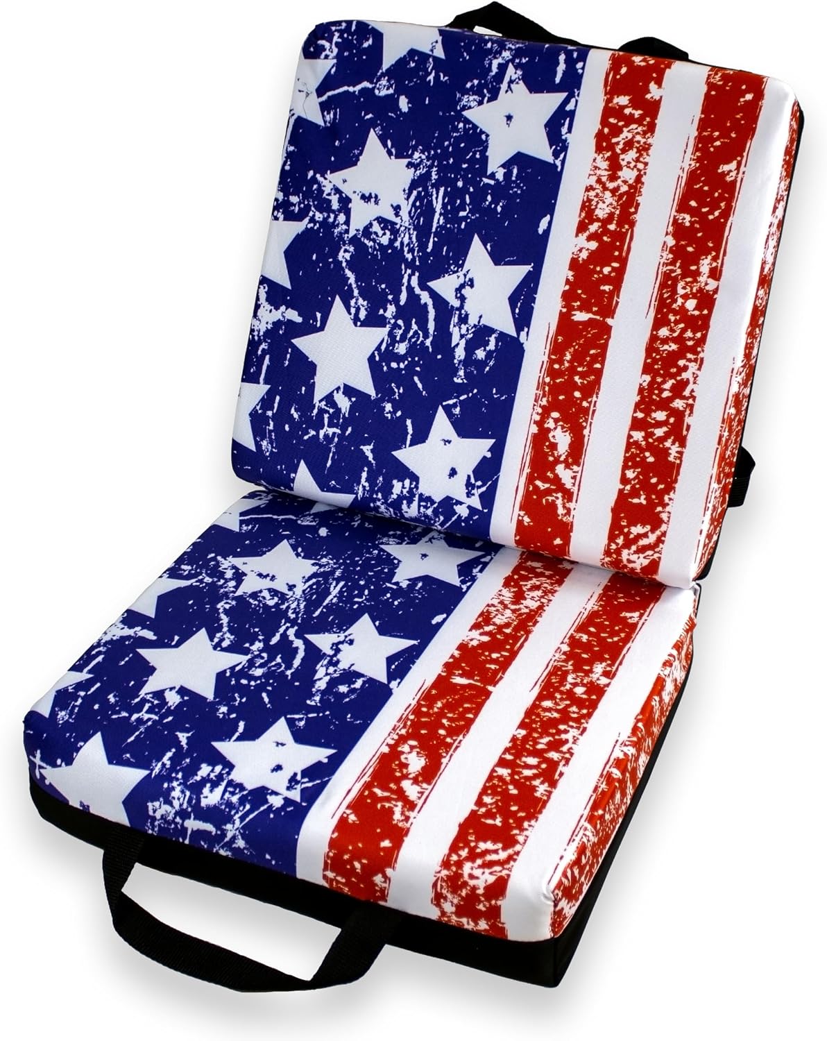 Cojín de asiento de bingo con patrón de bandera de EE. UU., almohad...