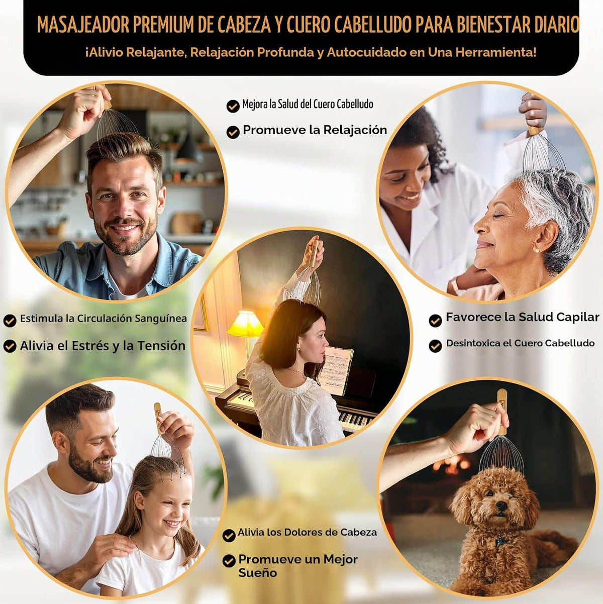 ZERAZOW® Rascador telescópico de espalda 9 piezas, regalos para hom...