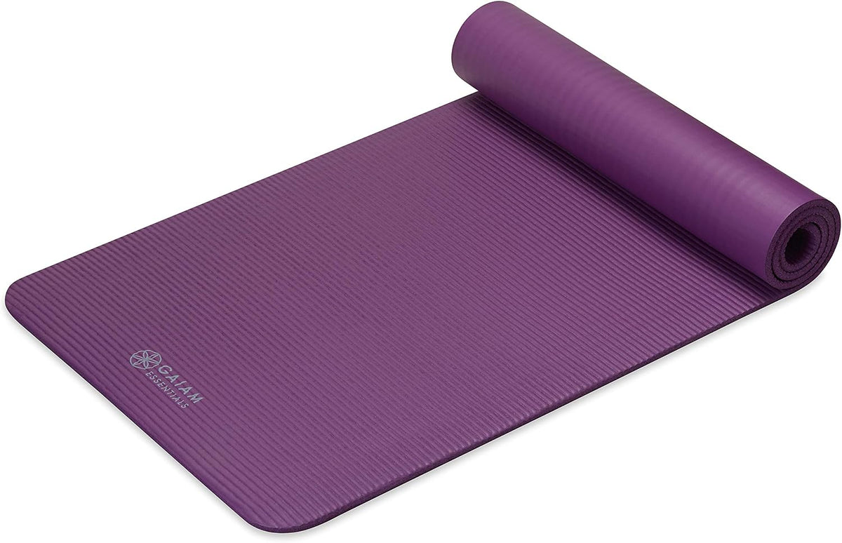 Gaiam Tapete de yoga grueso, esterilla de ejercicio y fitness con c...