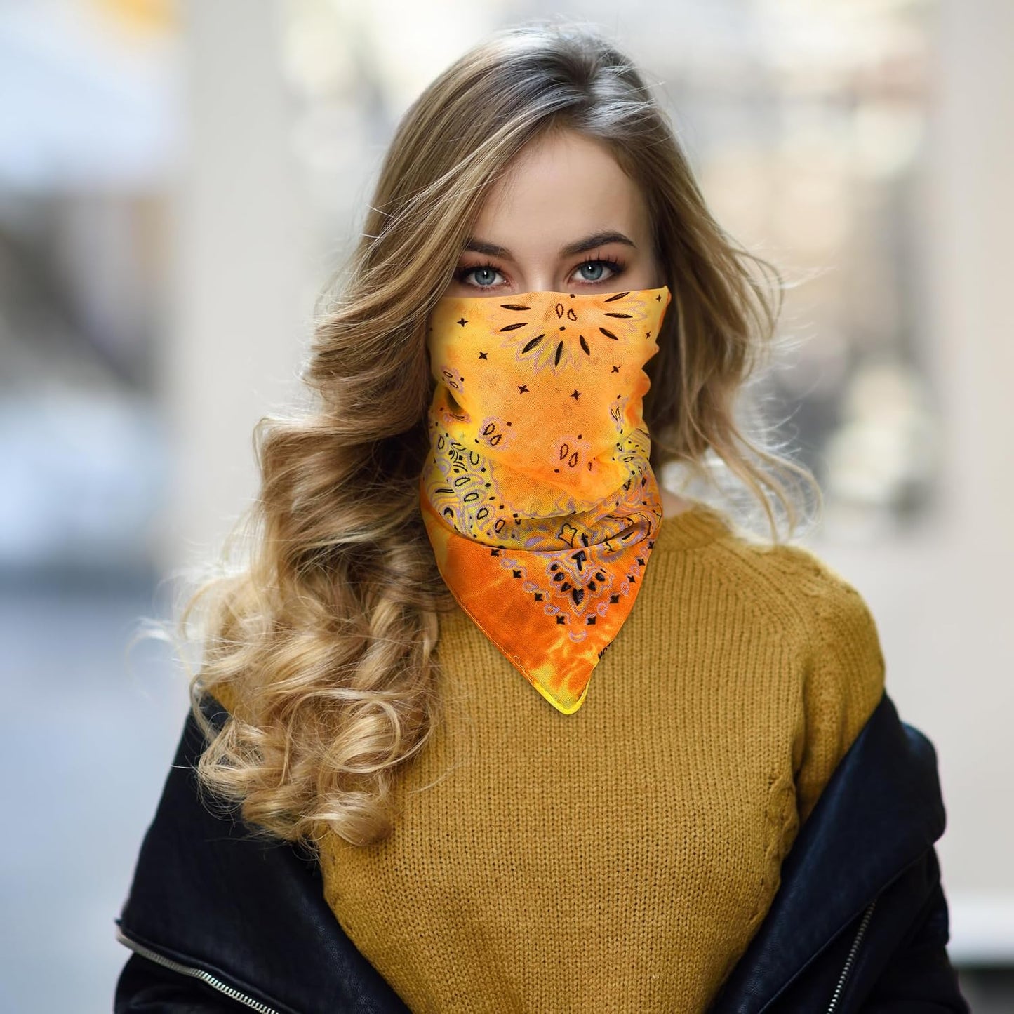 URATOT Paquete de 6 bandanas de algodón con estampado de cachemira...