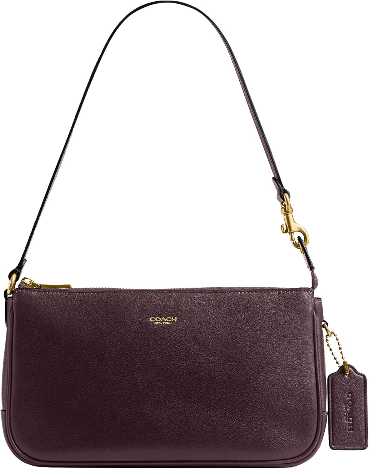 Bolso de mujer de cuero natural granulado Coach Plaza