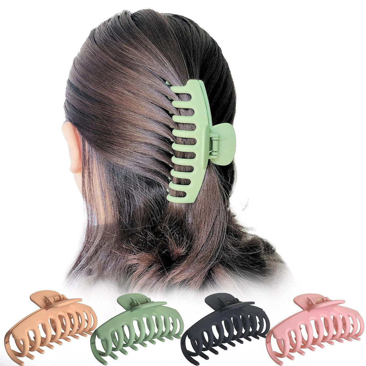 OWIIZI Pinzas grandes para el cabello para mujer, pinzas de pelo gr...