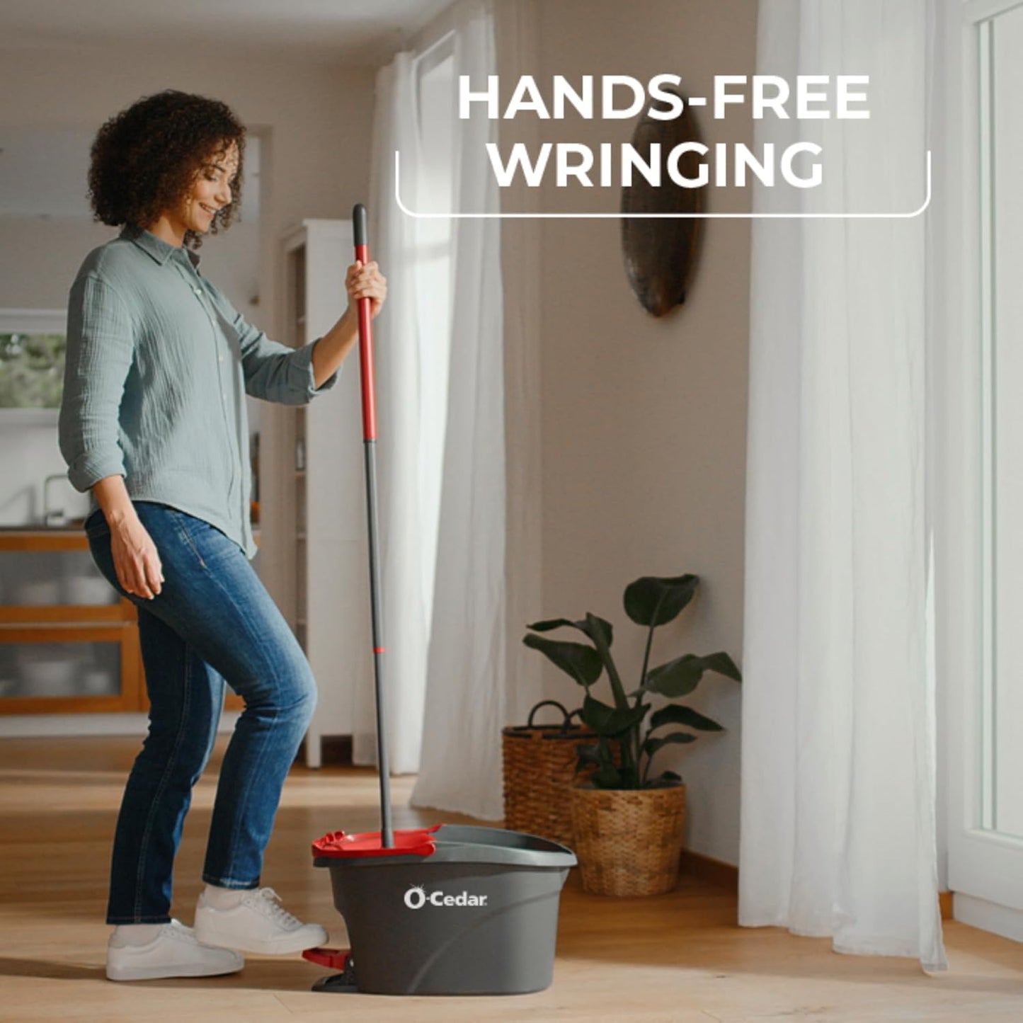 O-Cedar Easywring - Sistema de limpieza de suelos con cubo y fregon...