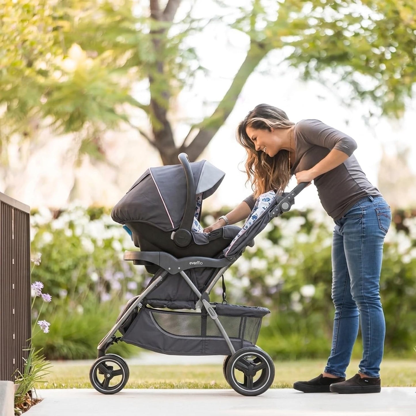 Baby Trend Skyview Plus - Sistema de viaje para bebé color Bluebell...