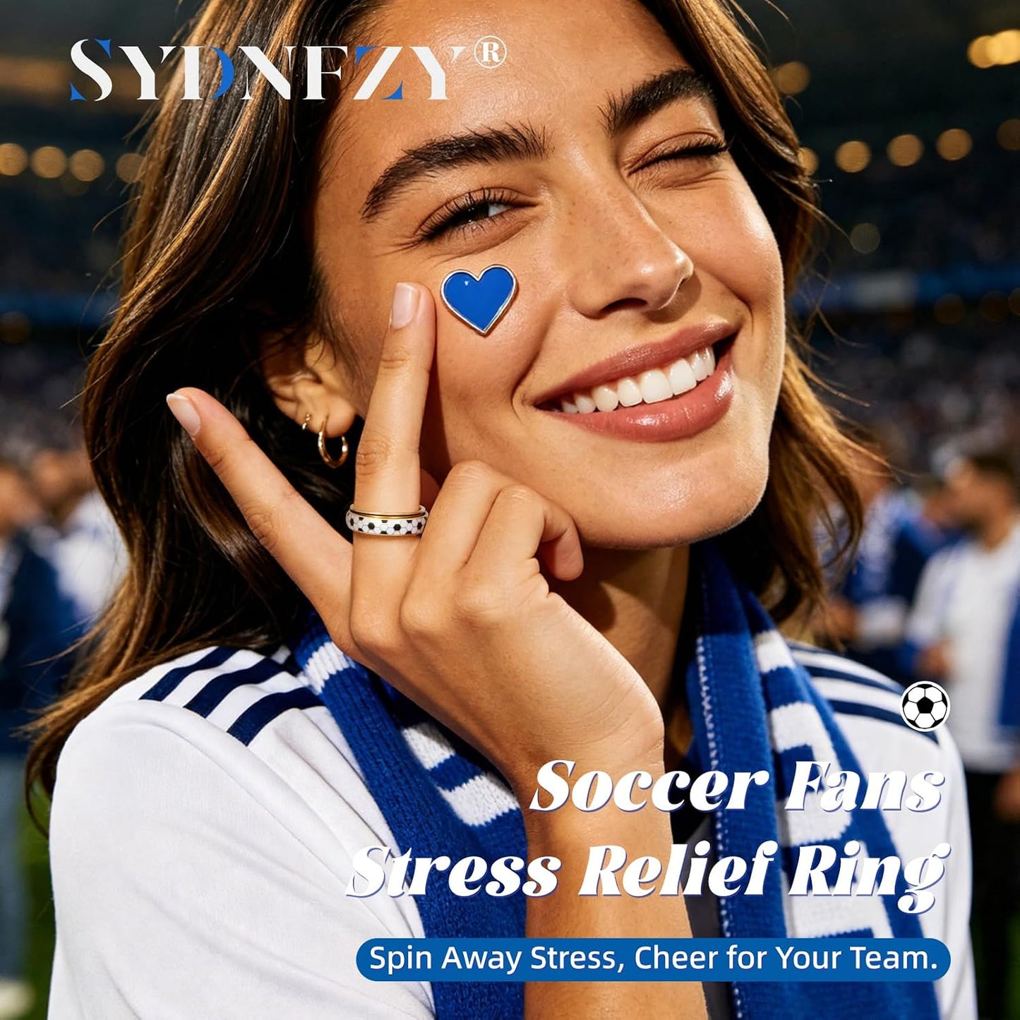 SYDNFZY Anillo de fútbol para adultos \u2013 Anillo giratorio de ac...