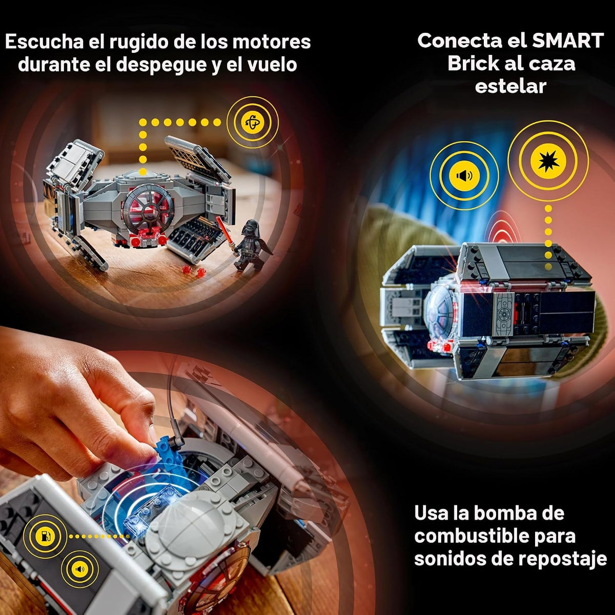 LEGO Star Wars SMART Play: Juego de construcción interactivo Tie Fi...