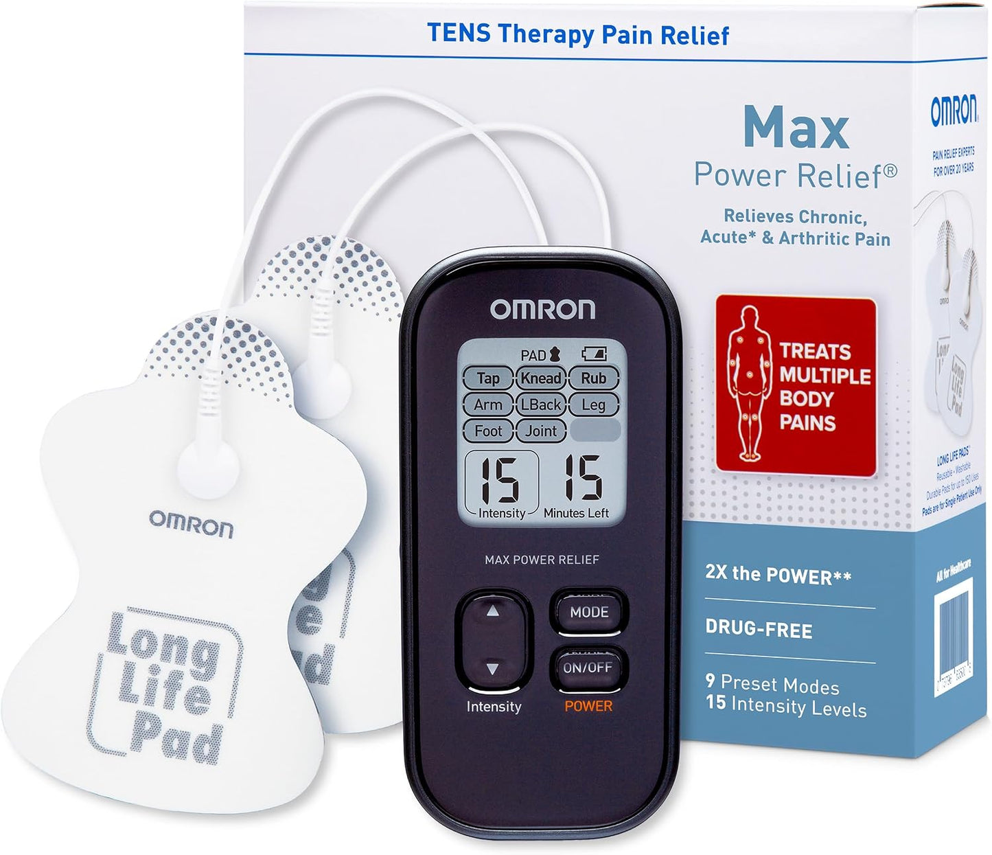 Sistema de electroterapia Omron alivio de potencia máxima | Para al...