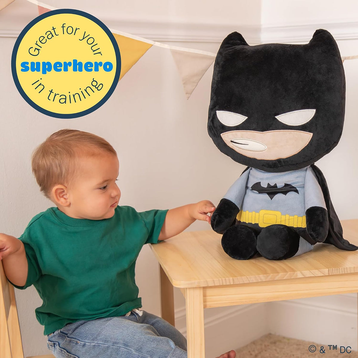 Kids Preferred DC Batman - Peluche de frijoles en el cuerpo y pies...