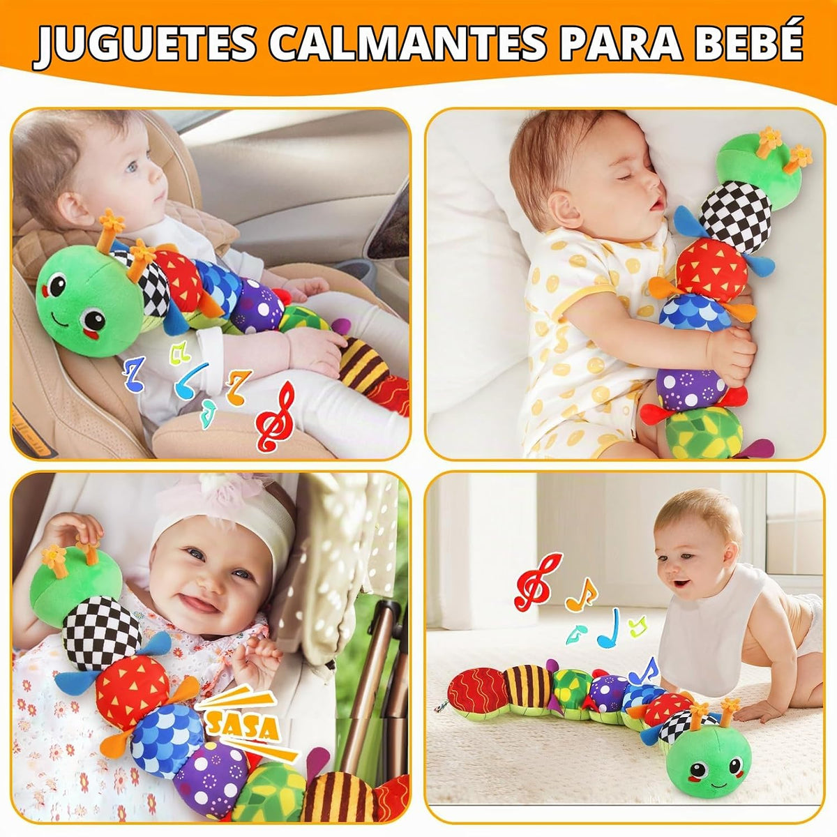 KMUYSL Juguetes para bebés de 0-6 y 6-12 meses, juguete sensorial c...