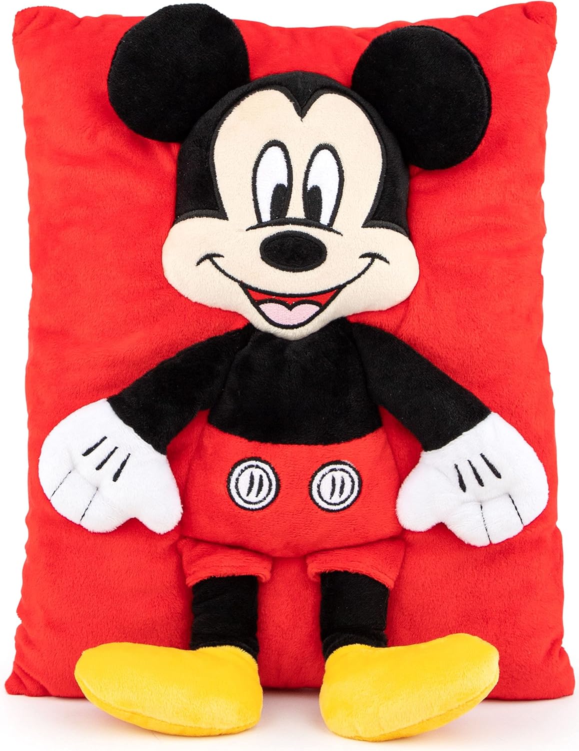 Jay Franco Disney Mickey Mouse Almohada de Abrazo 3D - Super Suave...