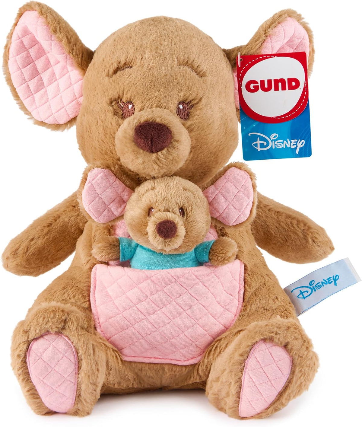 GUND Disney Winnie the Pooh Oh So Snuggly Kanga &amp; Roo - Peluche...