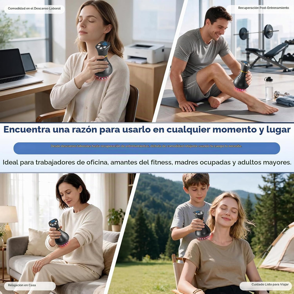 Masajeador de drenaje linfático Mango Moon, herramienta de masaje p...