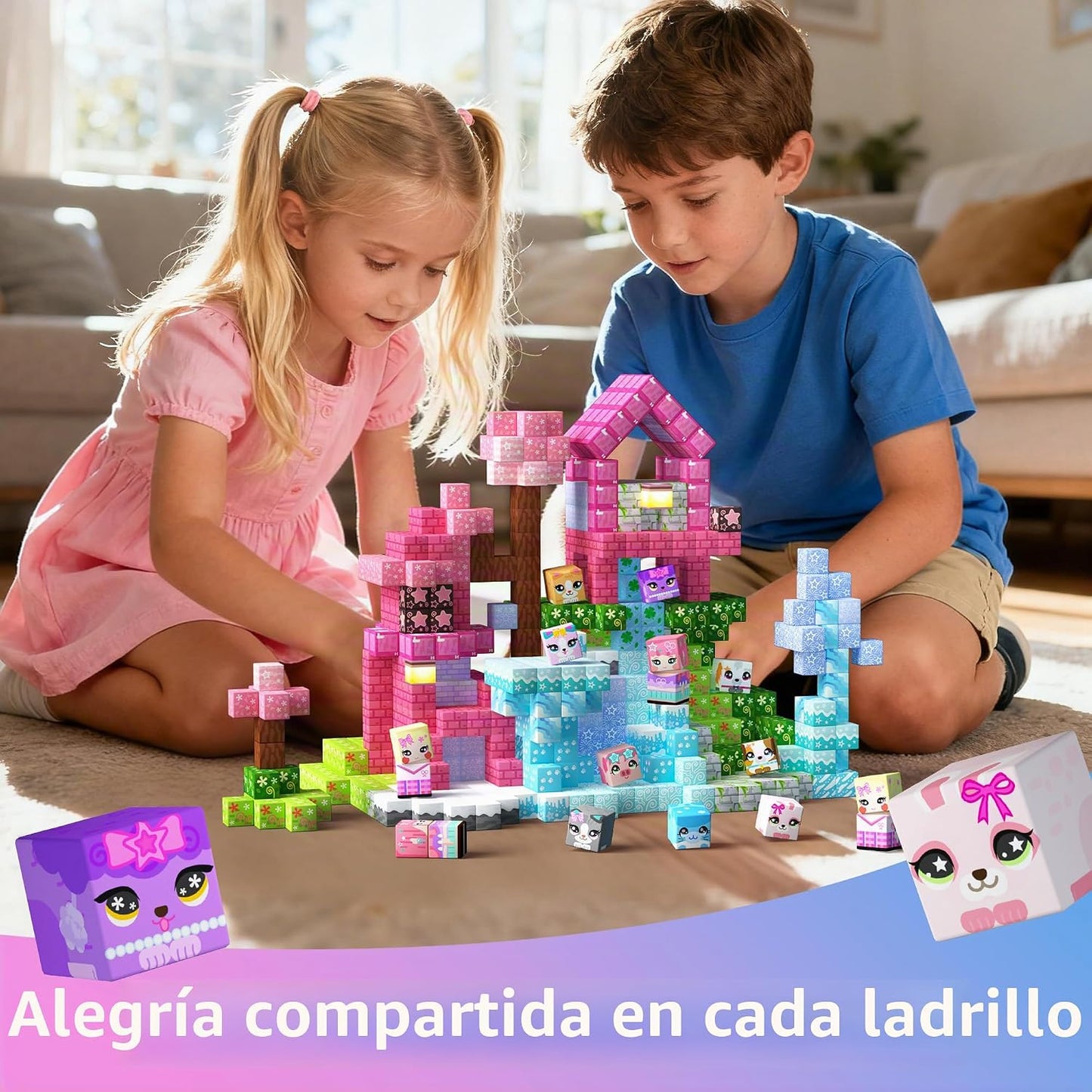 GobiDex Bloques magnéticos de 100 piezas para niños, juego de bloqu...