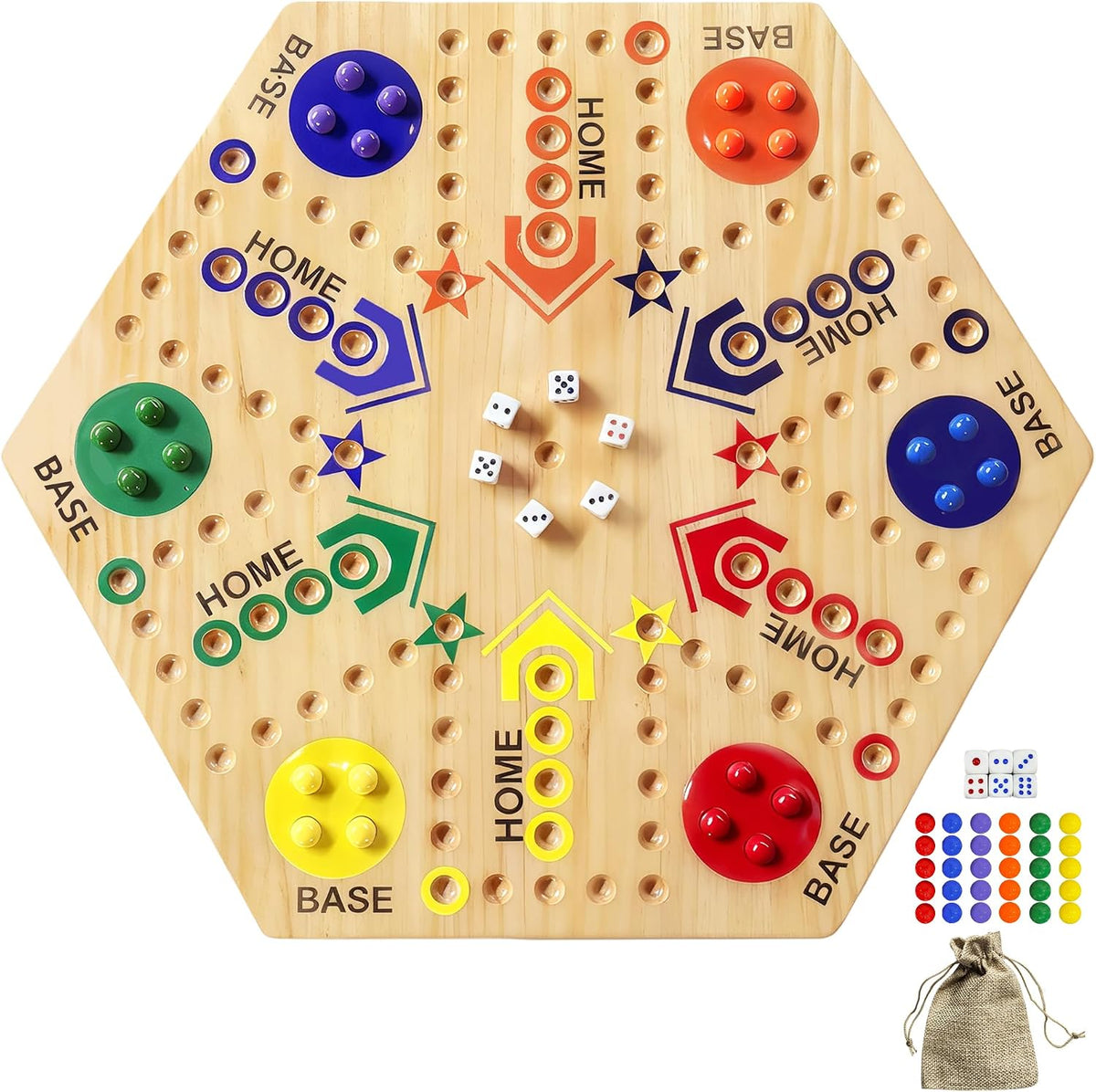 Juego de Mesa de Madera, Juego de Mesa Original de Canicas de Doble...
