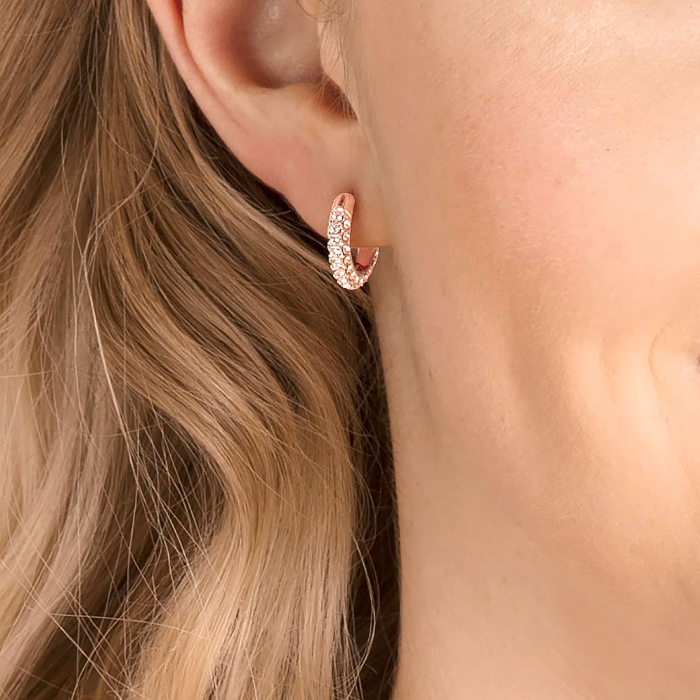 Colección de joyas de aretes Swarovski con cristal de piedra en for...