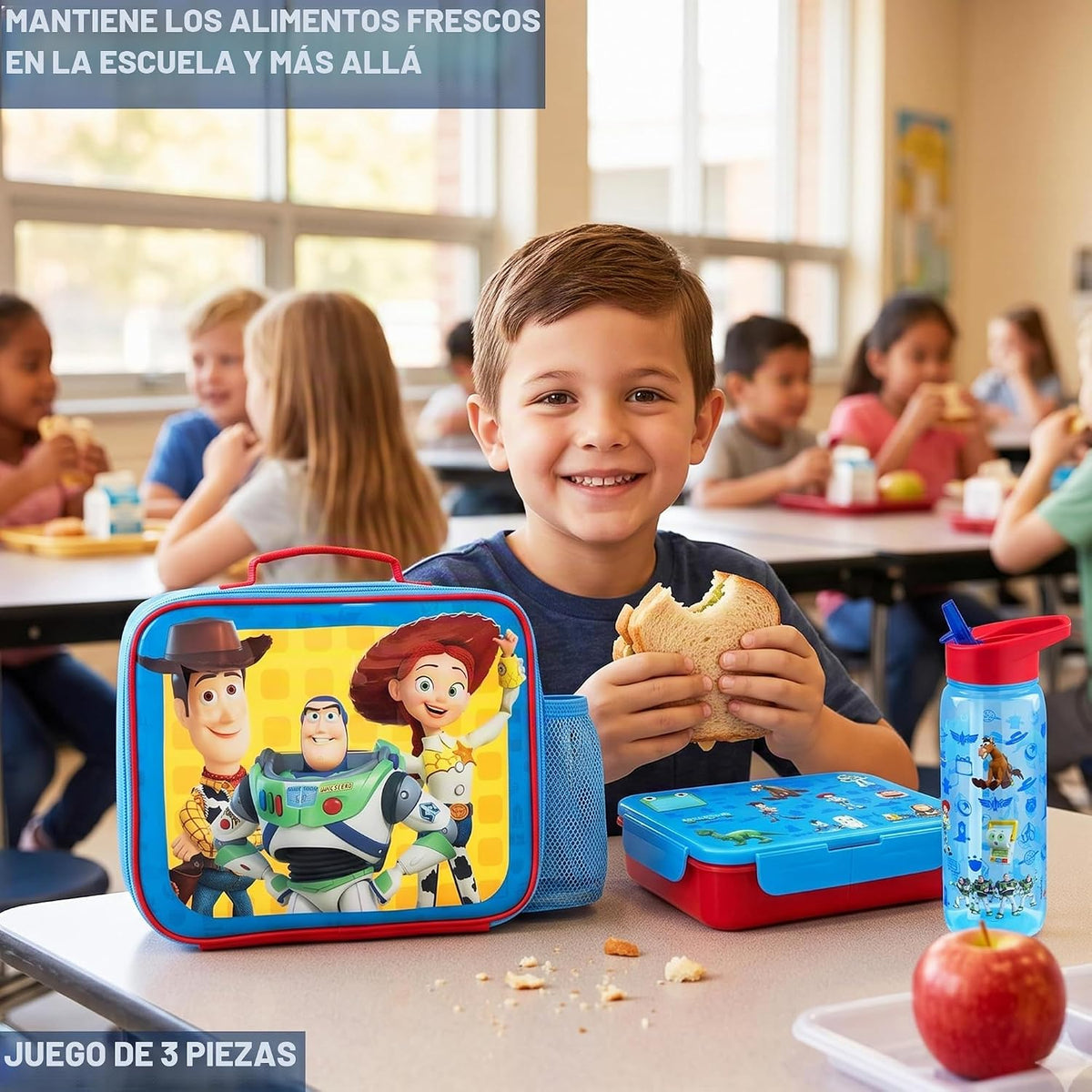 Get Trend Disney Pixar Toy Story Juego de bolsa de almuerzo, caja b...