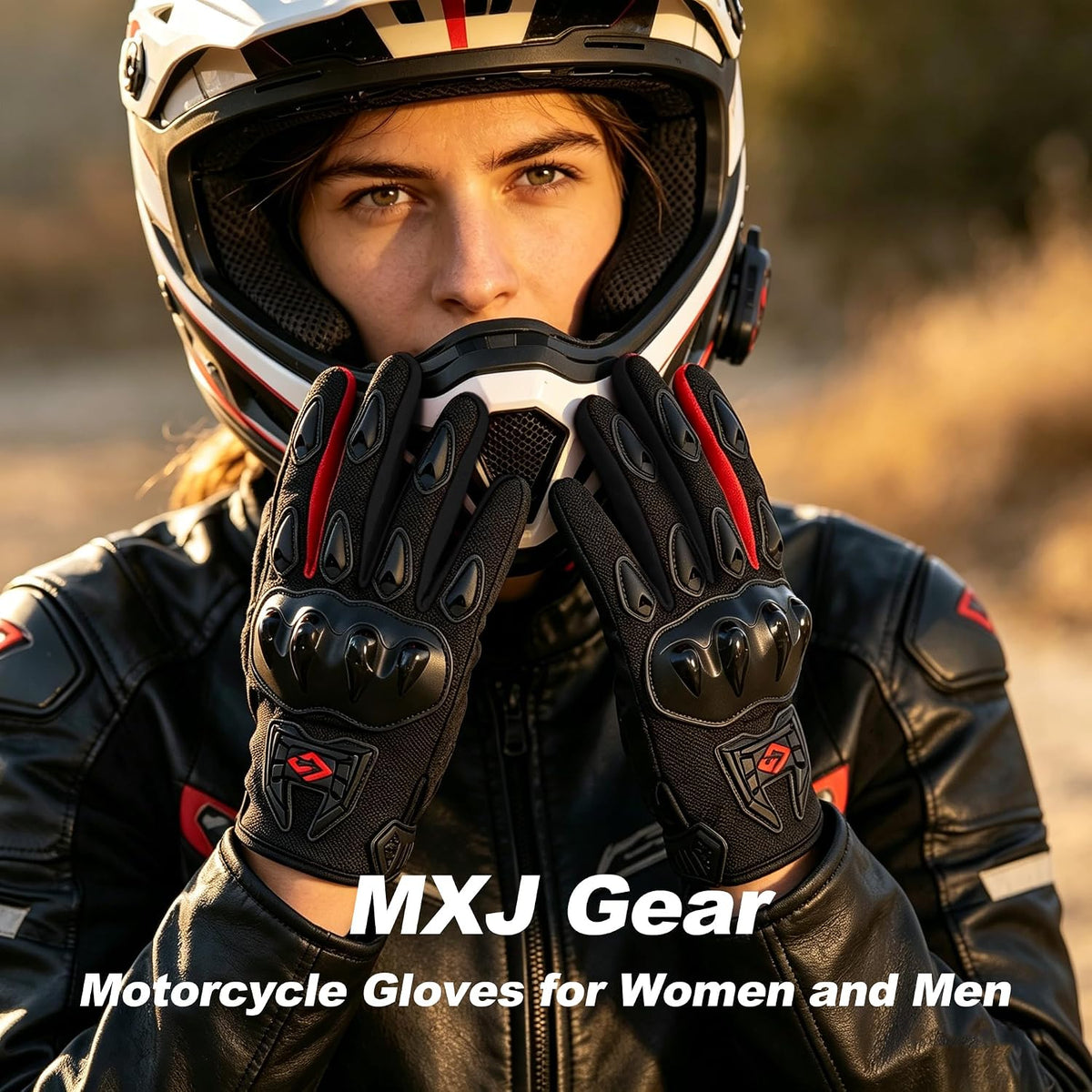 MXJ Gear Guantes de motocicleta para hombres y mujeres, guantes de...