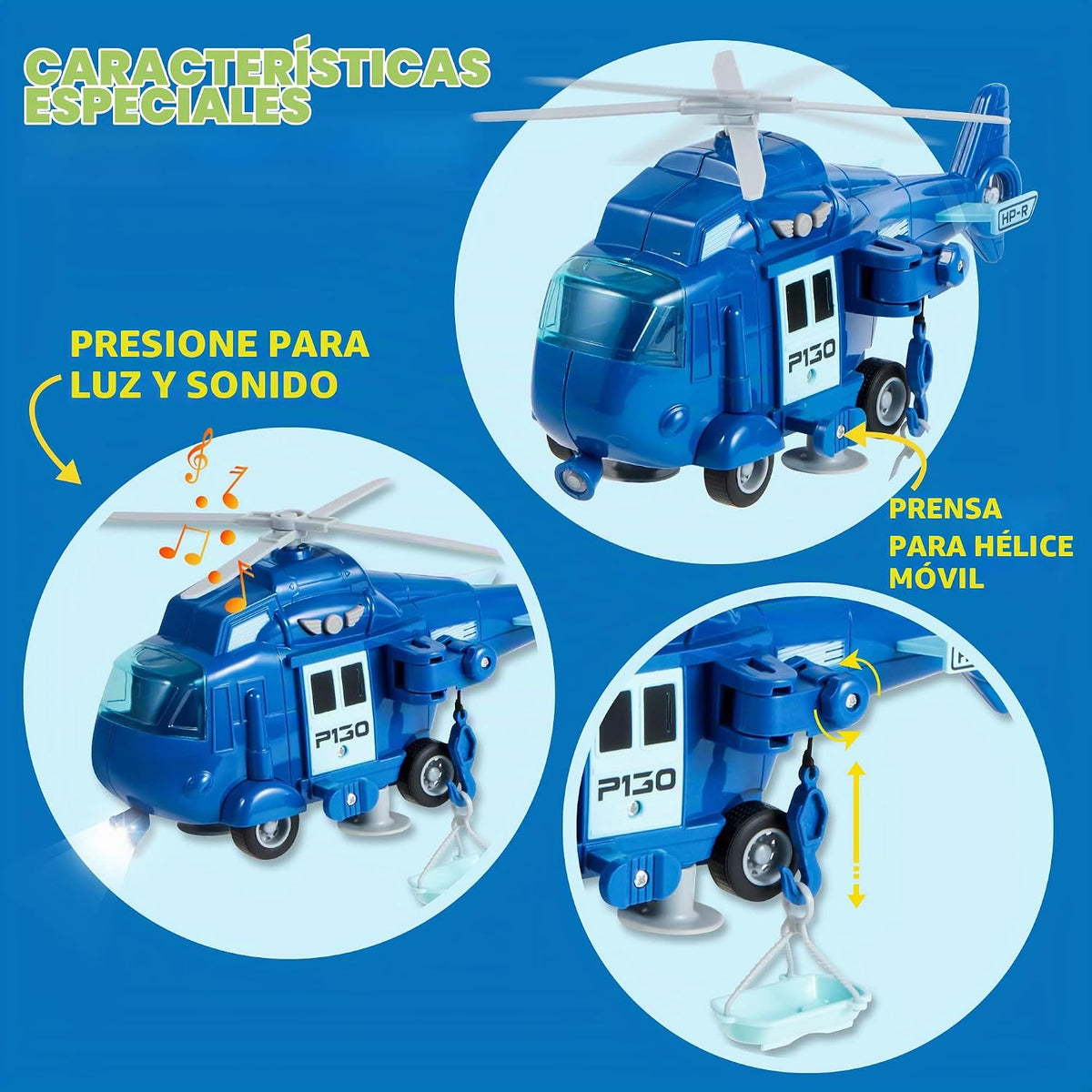 JOYIN Juego de 4 piezas de vehículos de emergencia, vehículos accio...