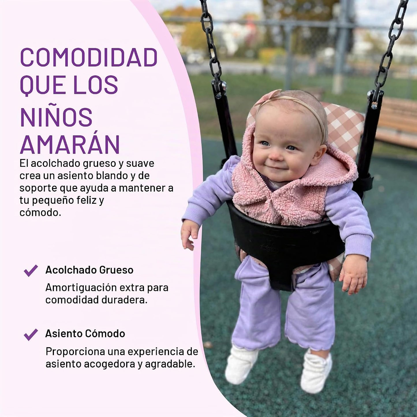 JoSeat Funda de asiento para bebé, beige a cuadros | Protector de a...