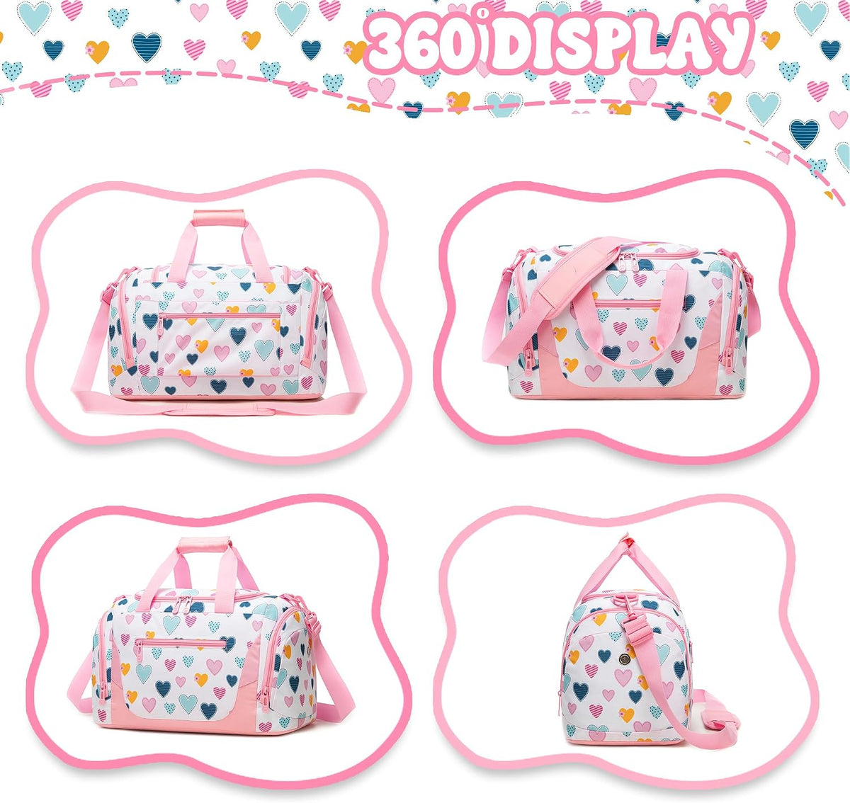 Esteemly Juego de equipaje de mano para niños grandes y mujeres, ma...