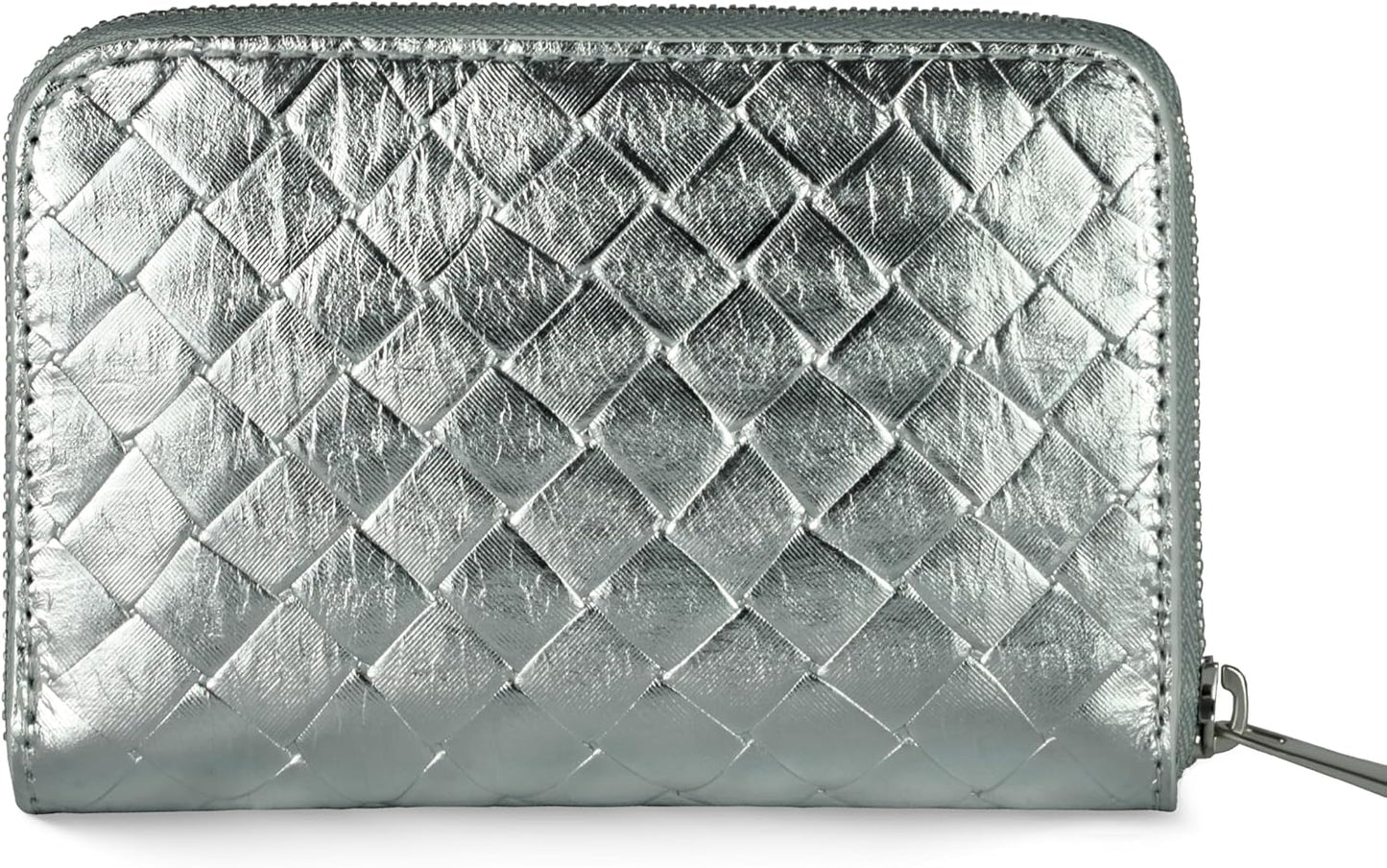 TAKEASY Cartera italiana de gamuza auténtica para mujer con tejido...