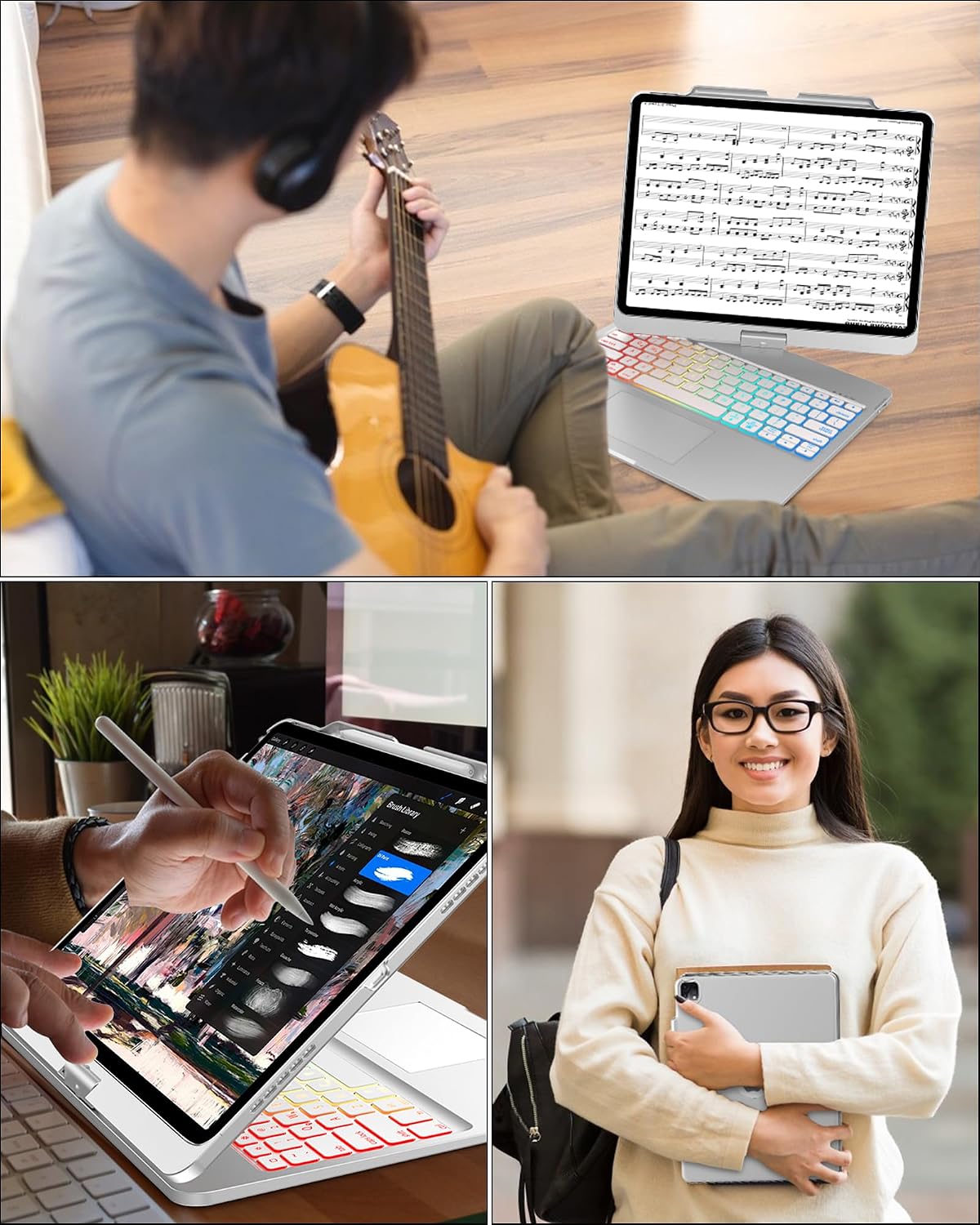 Funda giratoria con teclado para iPad Pro de 13 pulgadas M5\/M4 y i...