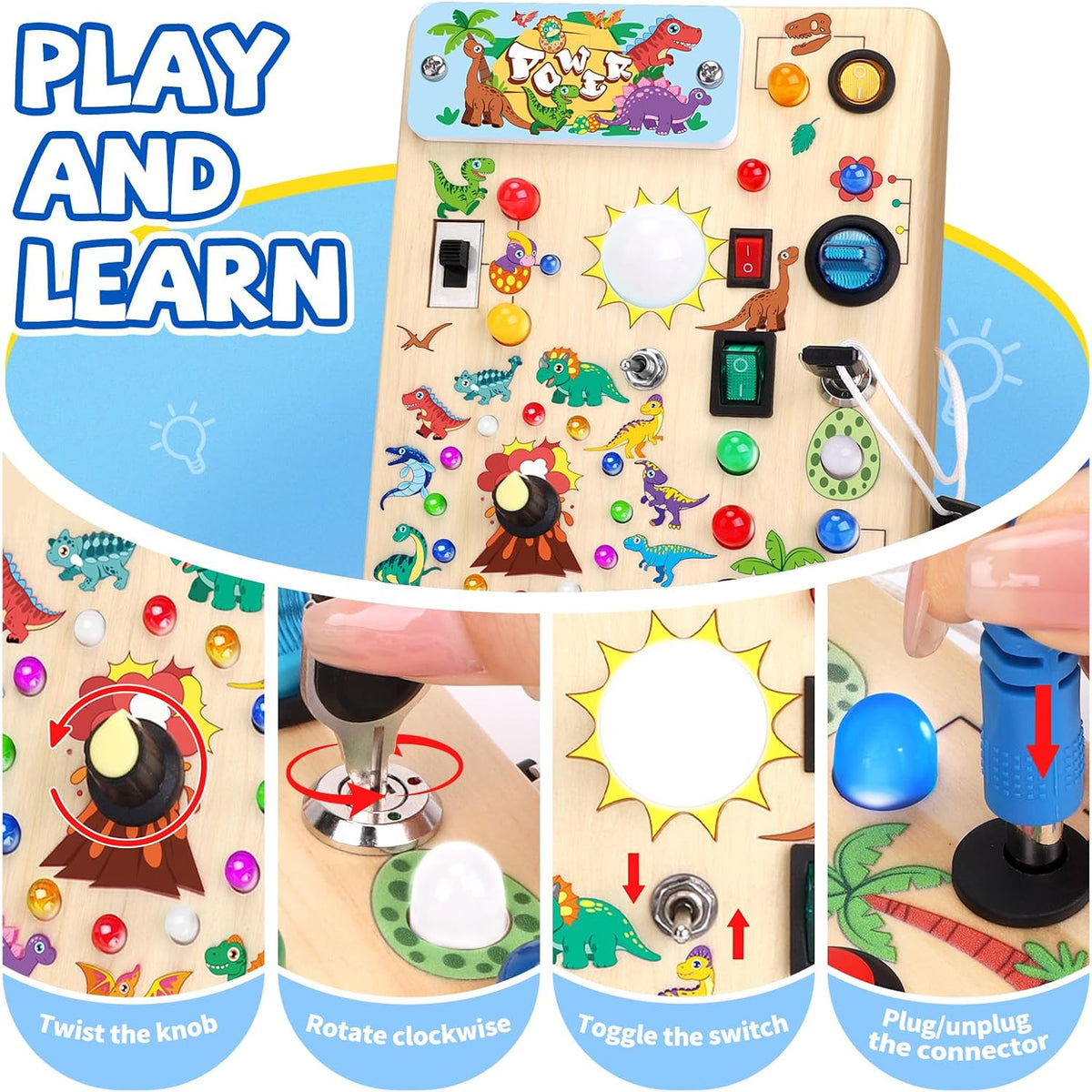 Grarain Tablero de Actividades para Niños Pequeños - Juguete Educat...