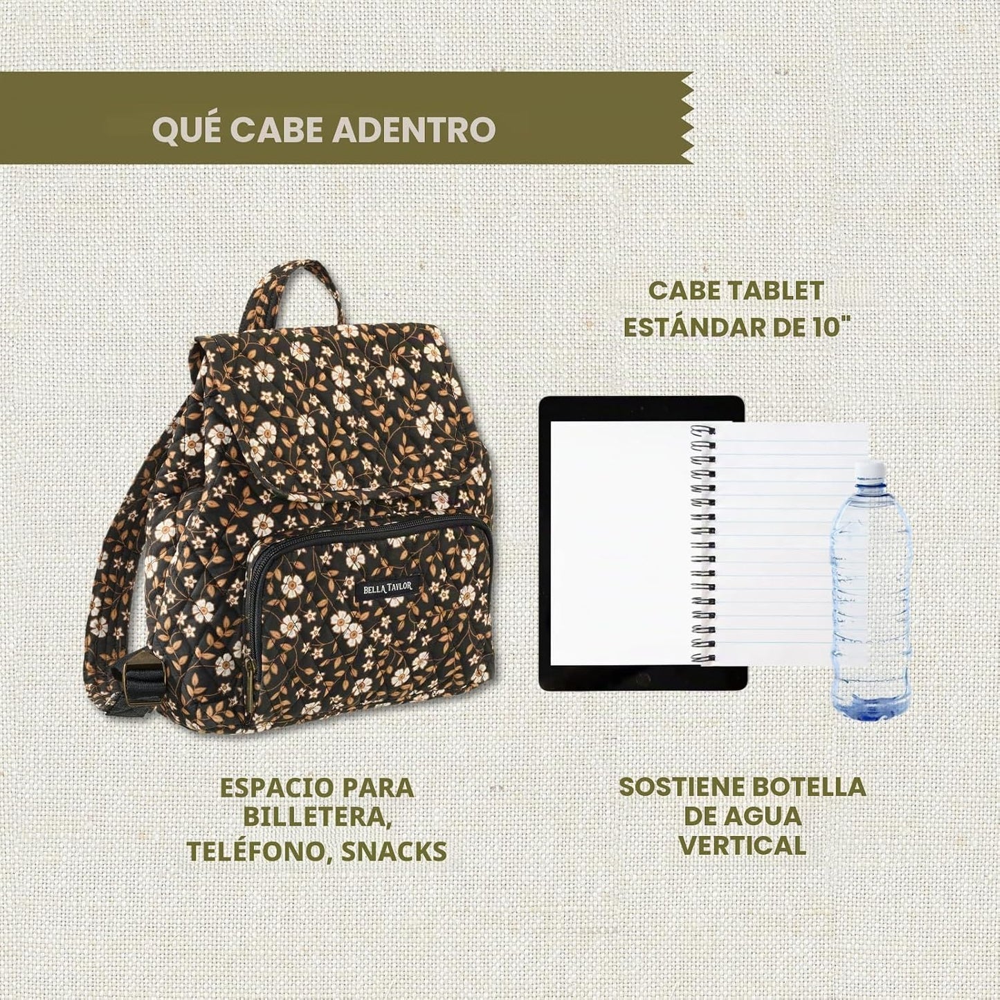 Bella Taylor Mini Mochila con Monedero para Mujeres, Bolso Pequeño...