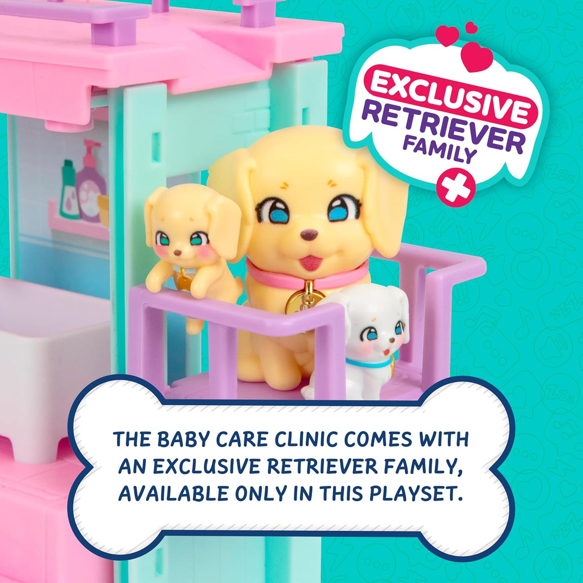 Little Live Pets Mama Surprise Families Pet Vet Playset, Set de Jue...